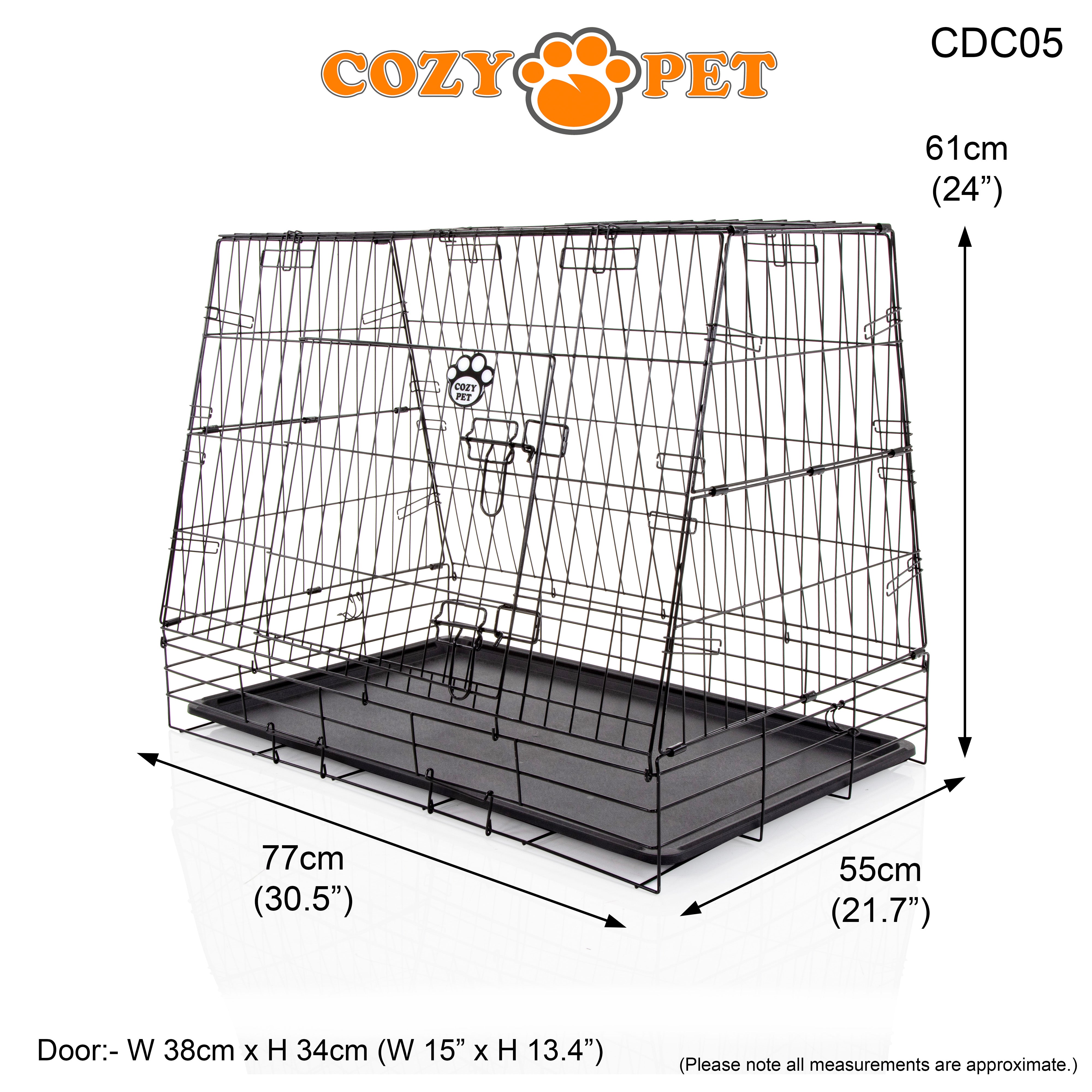 Car Dog Cage 30" by Cozy Pet Travel Puppy Crate Pet Carrier Transport NEW Model CDC05
