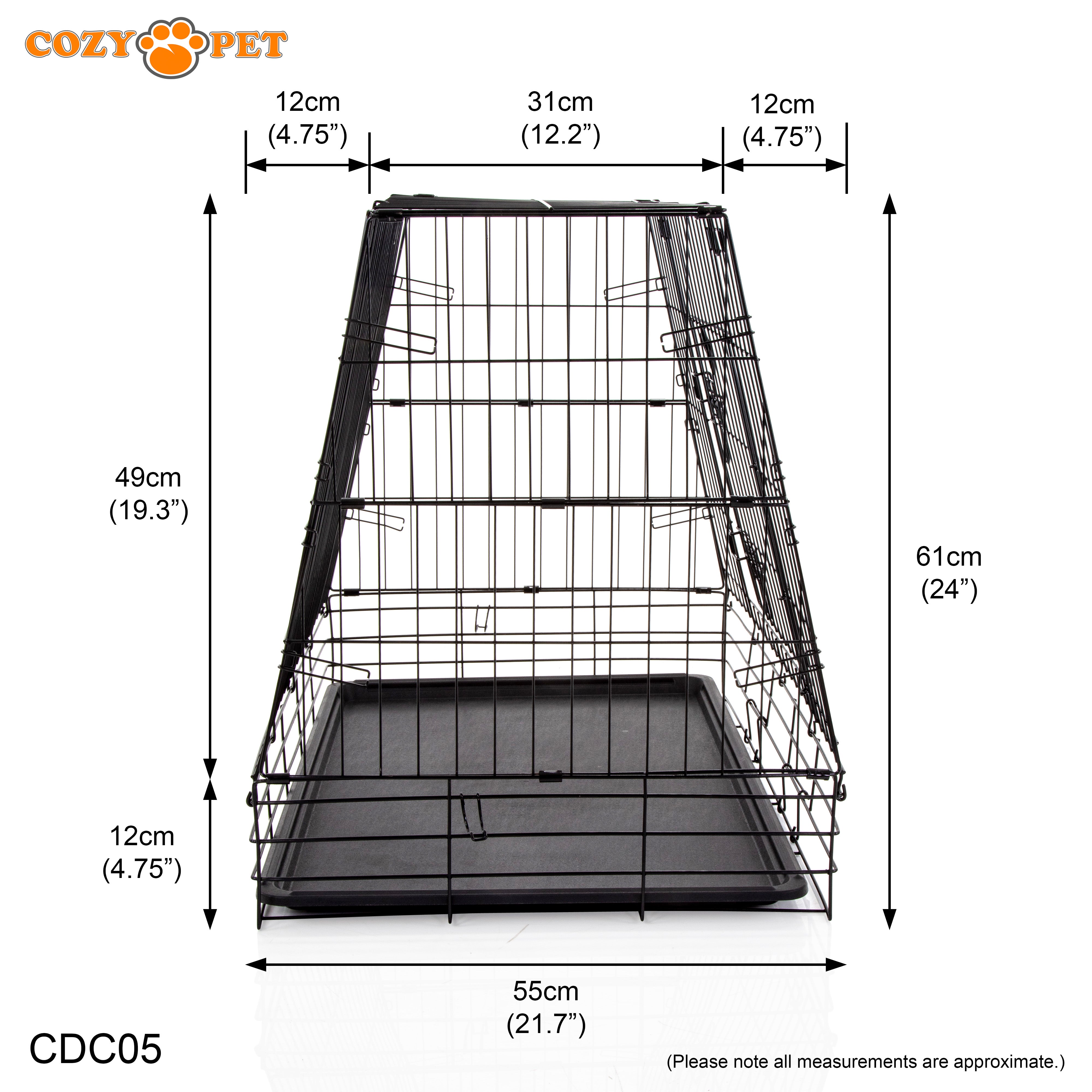 Car Dog Cage 30" with Vet Bed by Cozy Pet Travel Puppy Crate Pet Carrier Transport NEW Model CDC05 + VB30C