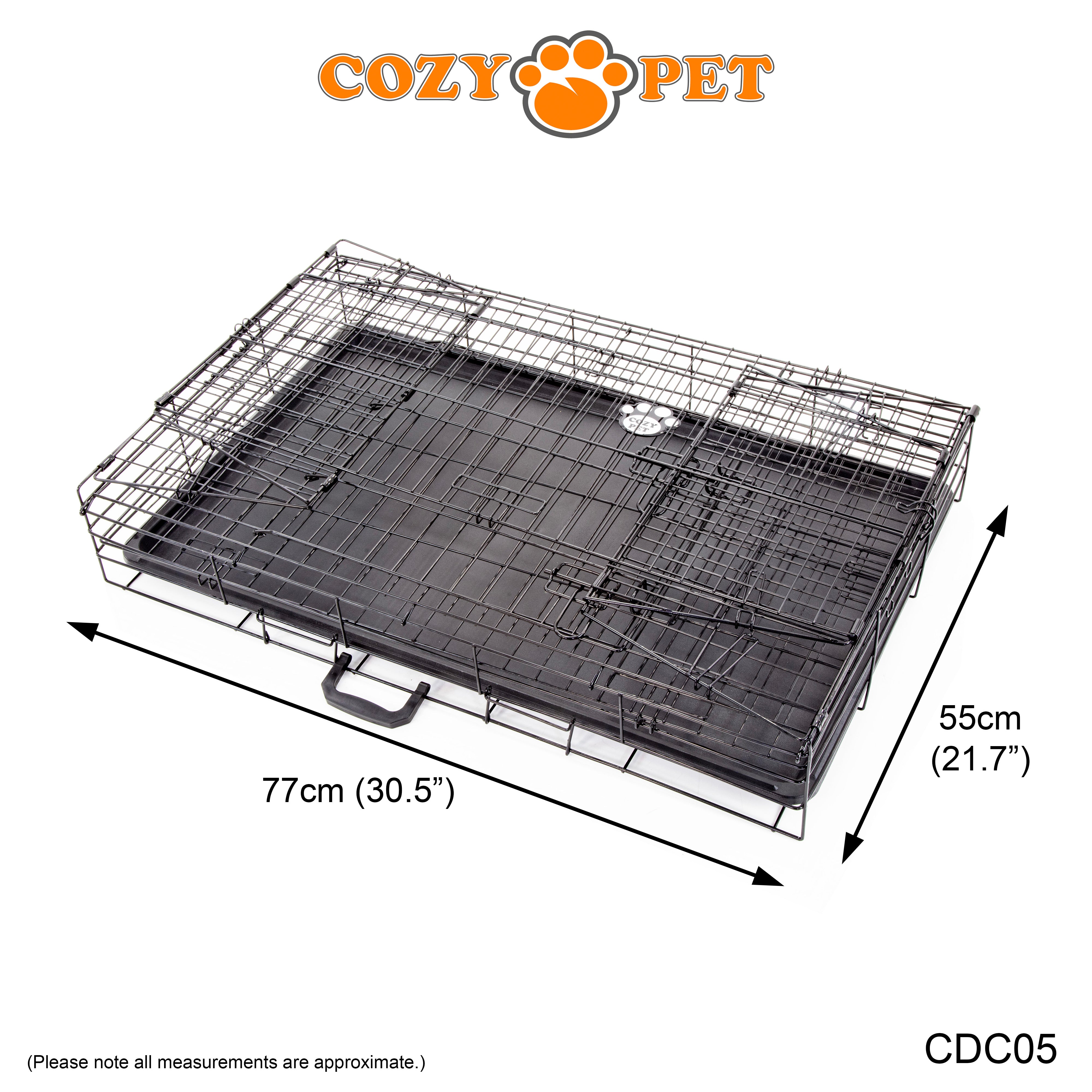 Car Dog Cage 30" with Vet Bed by Cozy Pet Travel Puppy Crate Pet Carrier Transport NEW Model CDC05 + VB30C