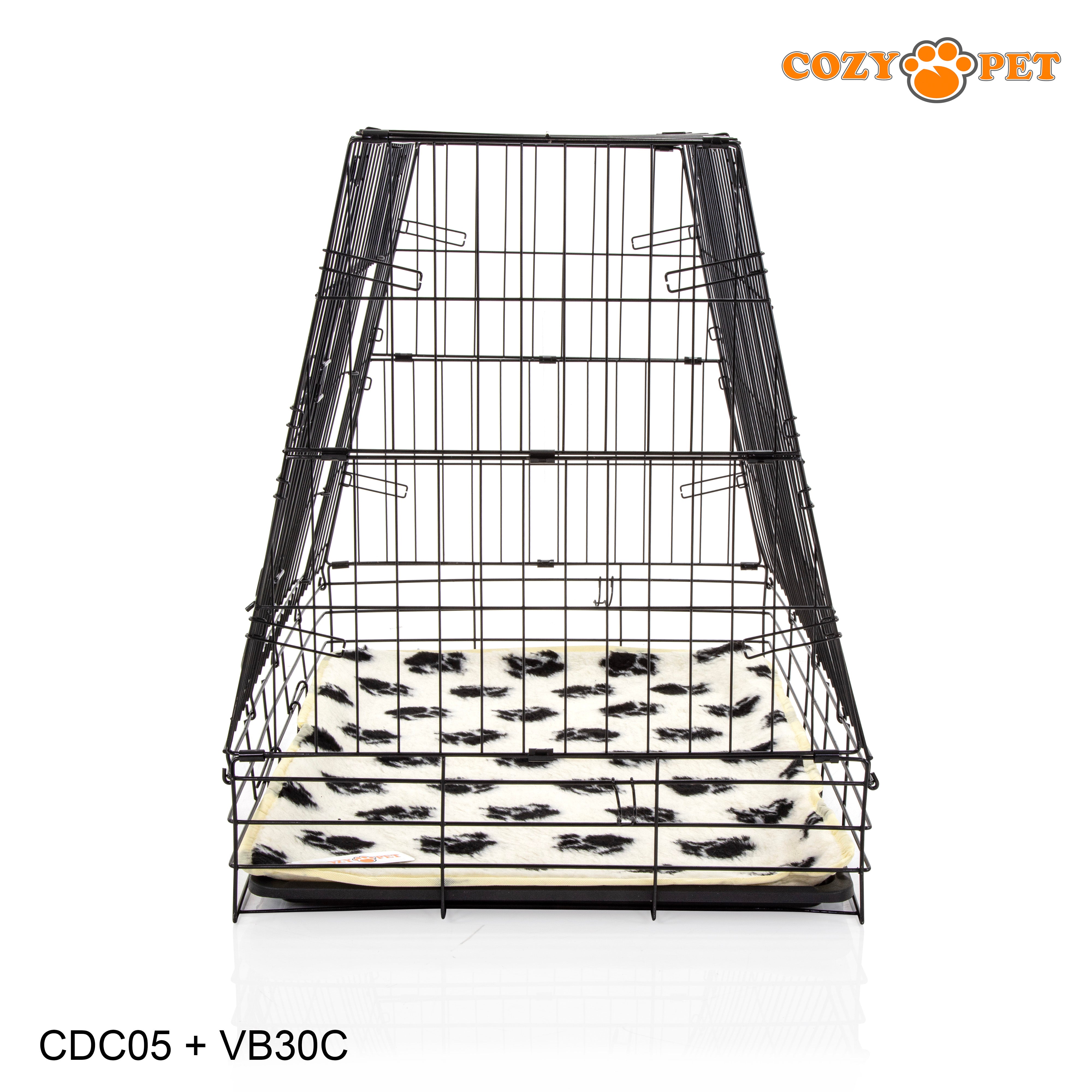 Car Dog Cage 30" with Vet Bed by Cozy Pet Travel Puppy Crate Pet Carrier Transport NEW Model CDC05 + VB30C