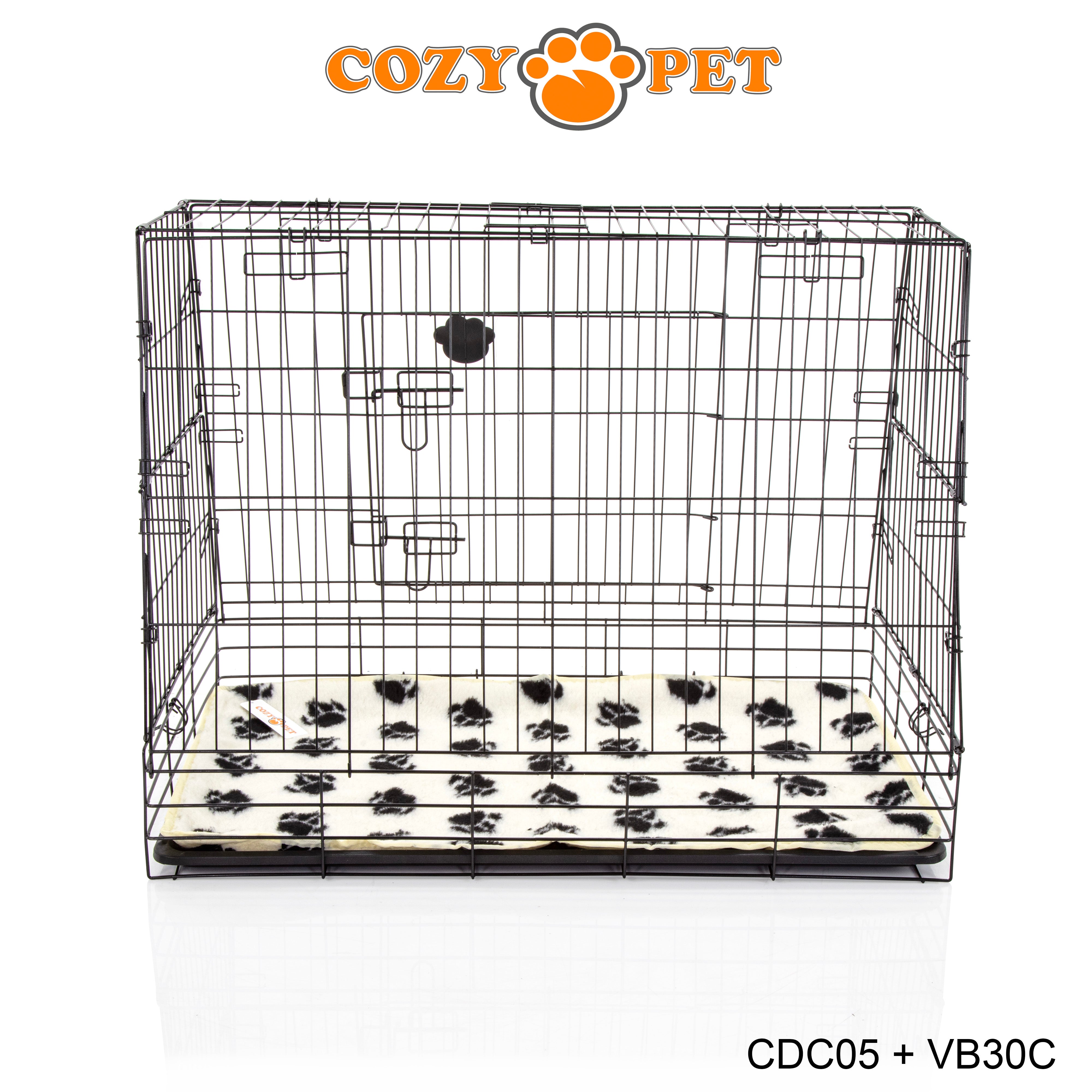 Car Dog Cage 30" with Vet Bed by Cozy Pet Travel Puppy Crate Pet Carrier Transport NEW Model CDC05 + VB30C