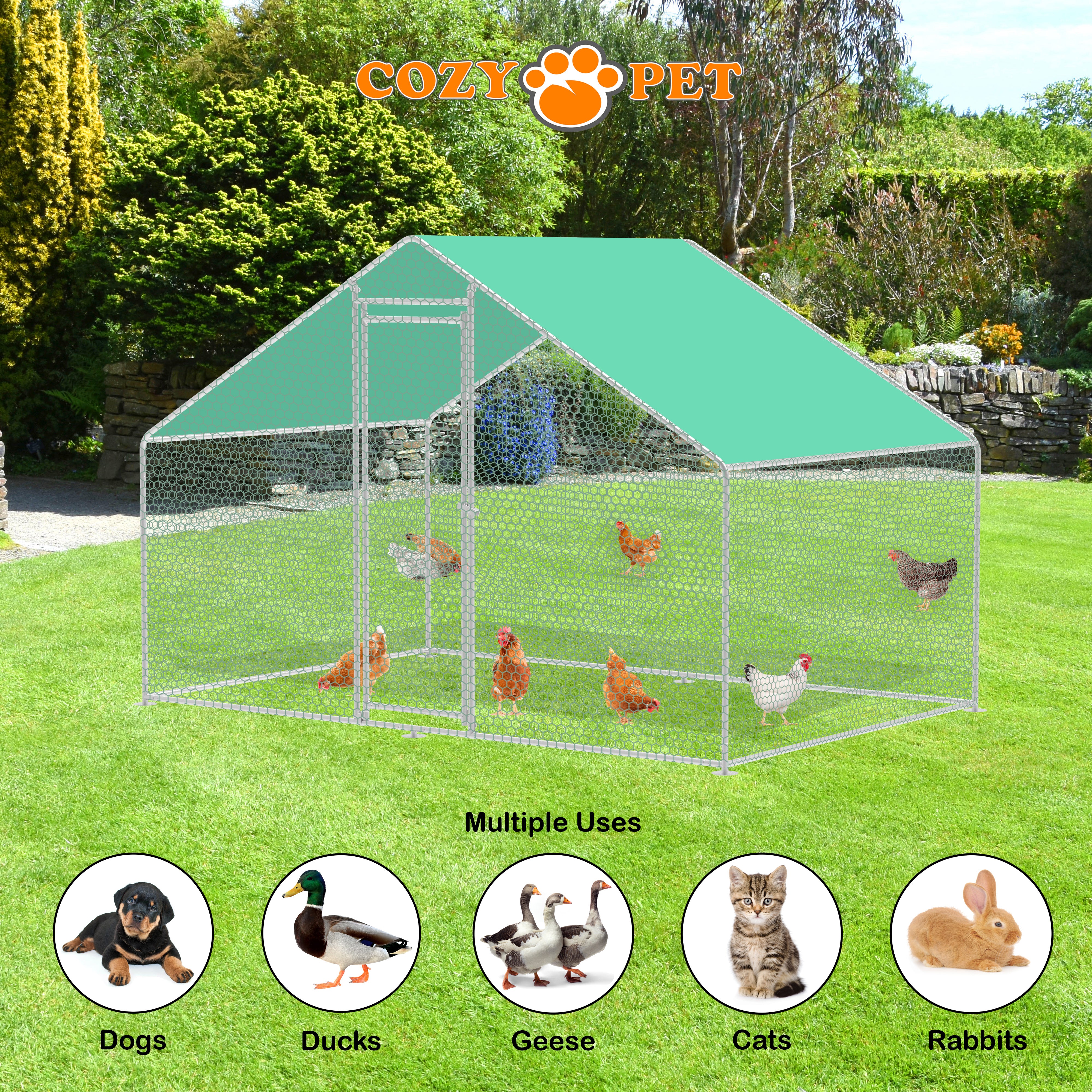 Chicken Run By Cozy Pet 3m X 2m 25mm Galvanised Steel Frame - CR03-2 (25mm)