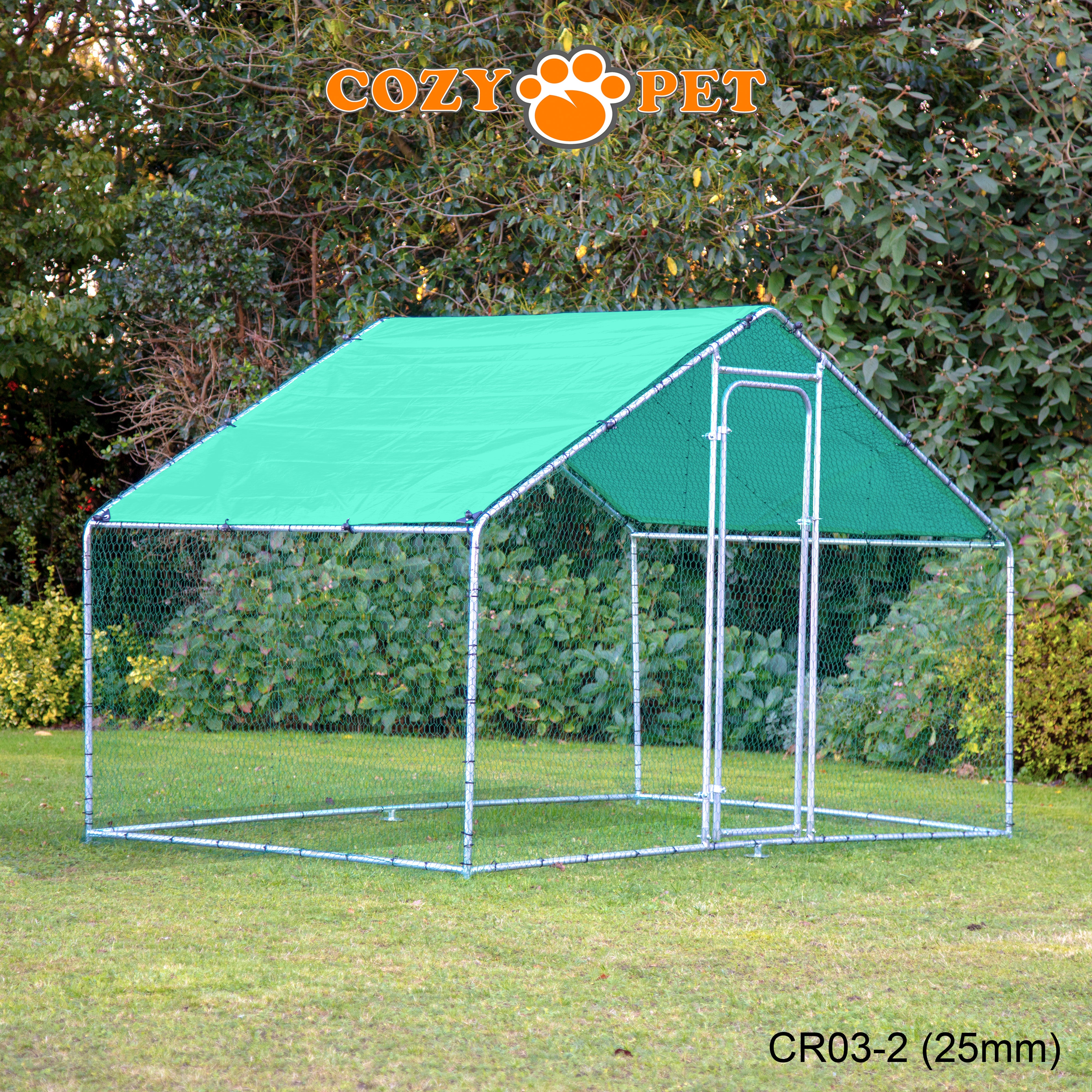 Chicken Run By Cozy Pet 3m X 2m 25mm Galvanised Steel Frame - CR03-2 (25mm)