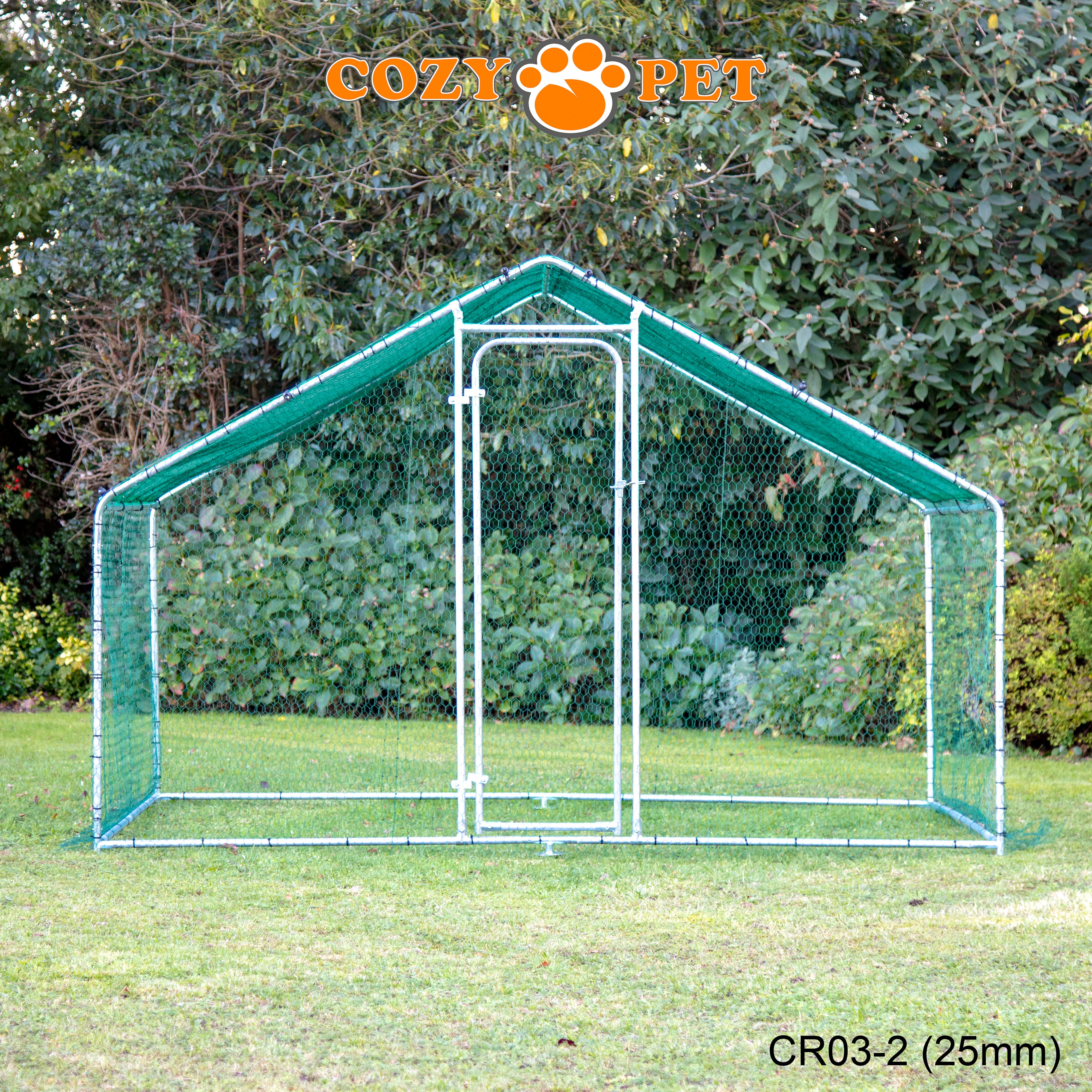 Chicken Run By Cozy Pet 3m X 2m 25mm Galvanised Steel Frame - CR03-2 (25mm)