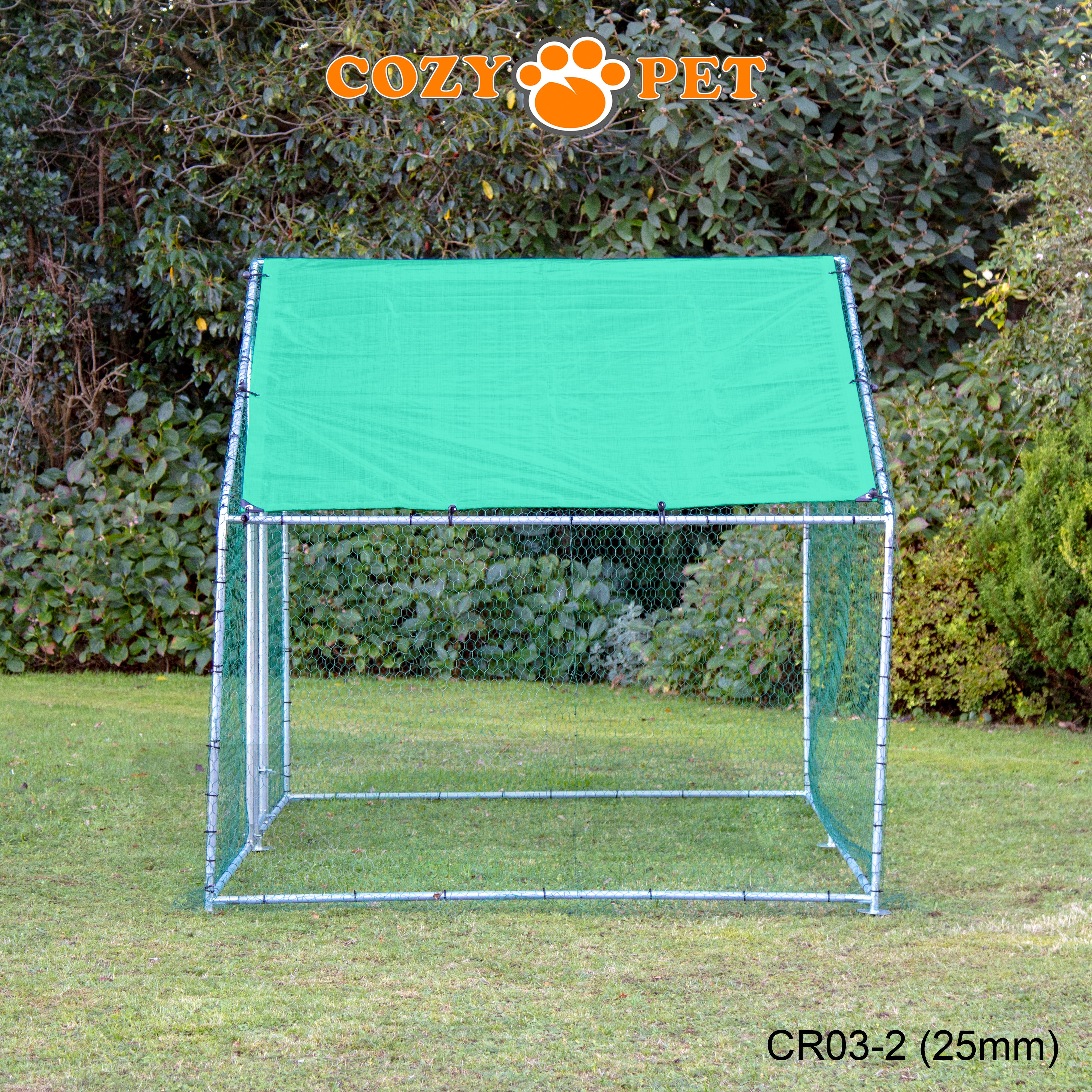 Chicken Run By Cozy Pet 3m X 2m 25mm Galvanised Steel Frame - CR03-2 (25mm)