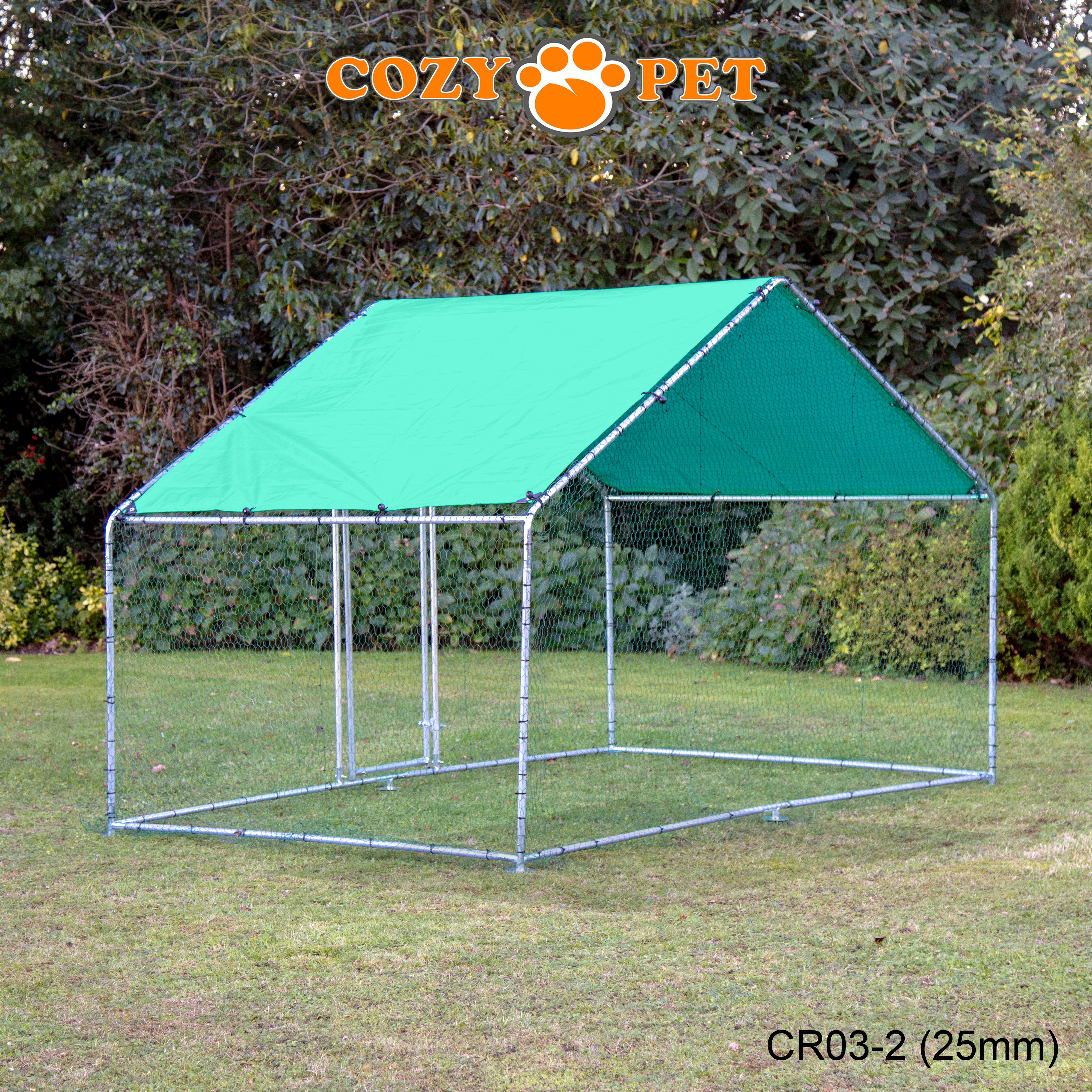 Chicken Run By Cozy Pet 3m X 2m 25mm Galvanised Steel Frame - CR03-2 (25mm)