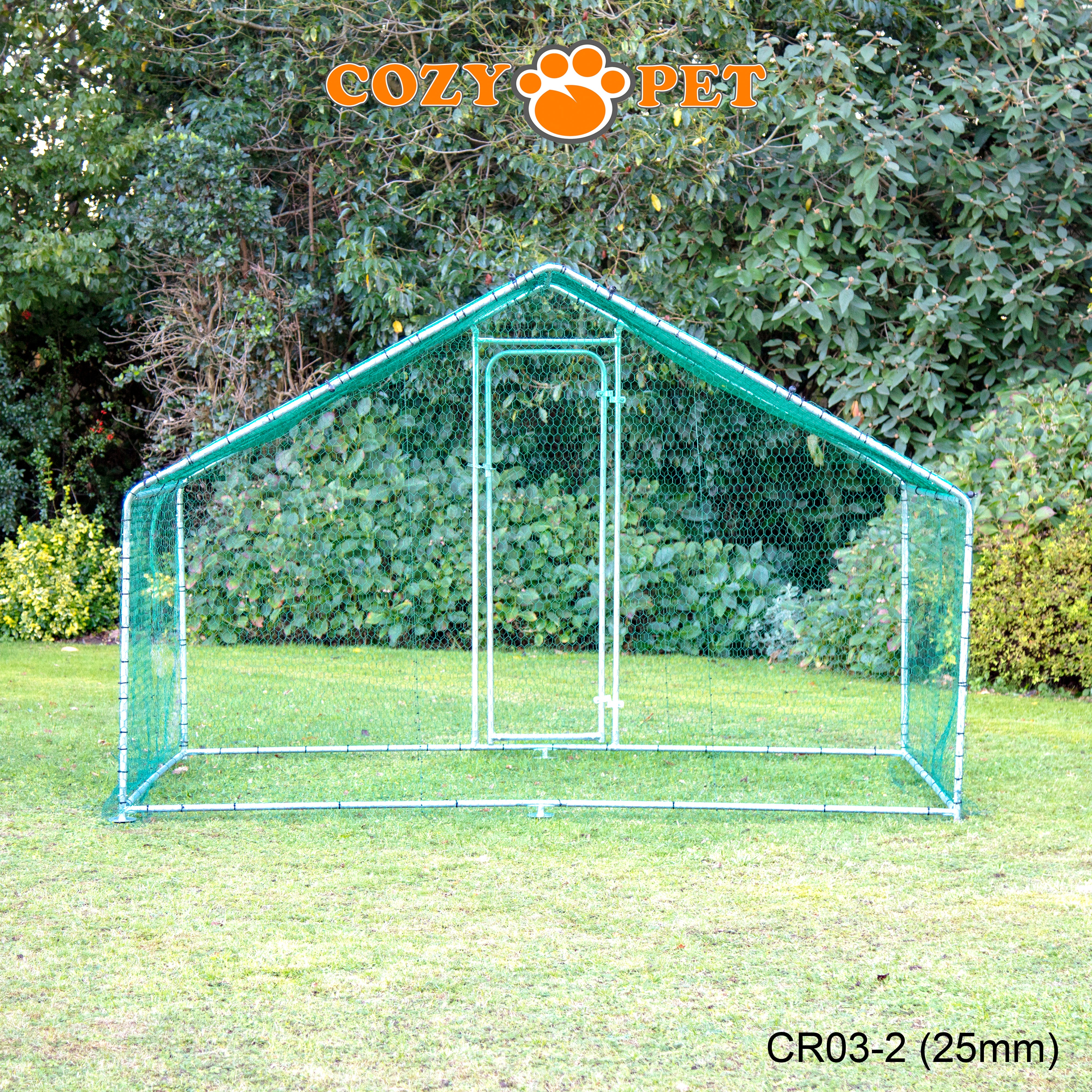 Chicken Run By Cozy Pet 3m X 2m 25mm Galvanised Steel Frame - CR03-2 (25mm)