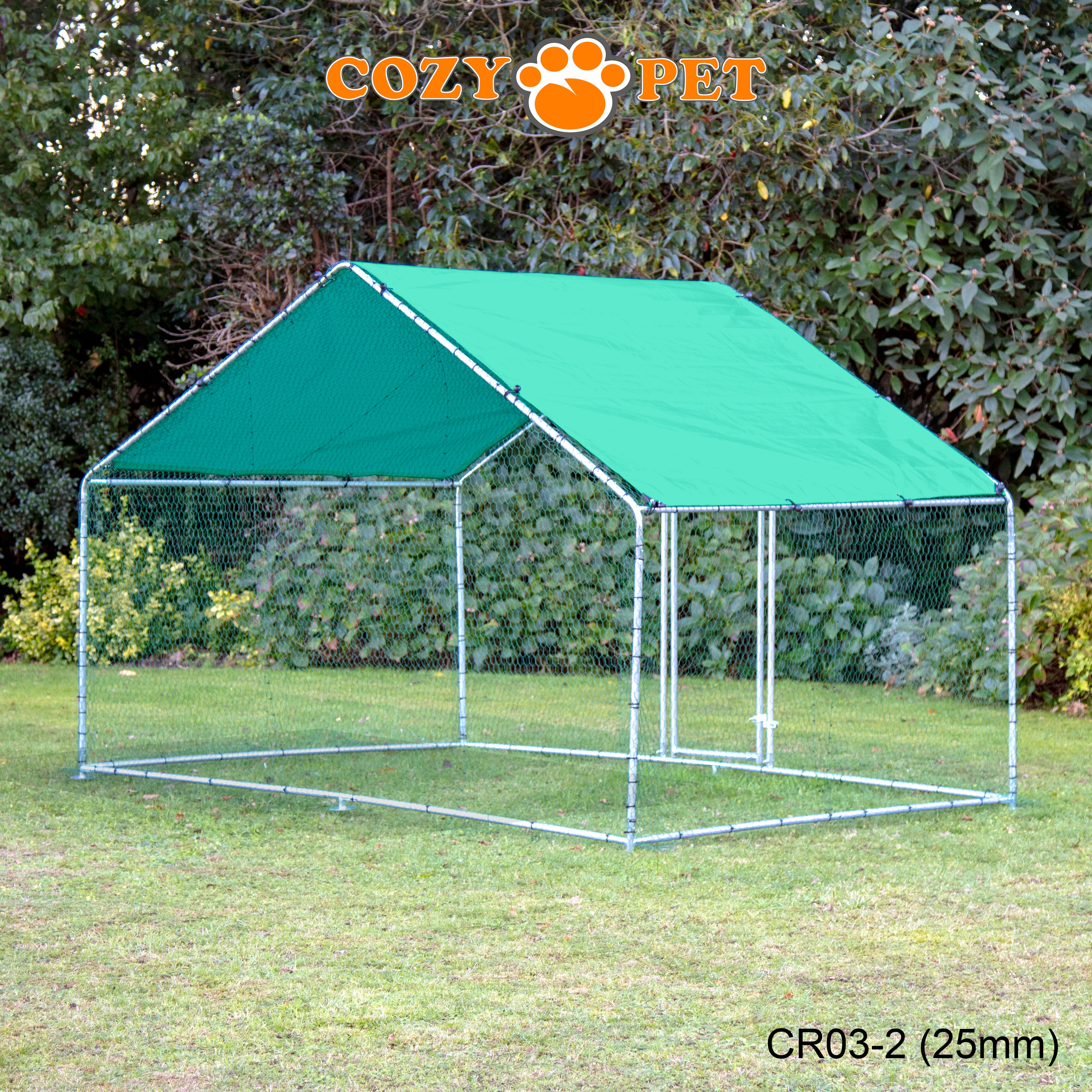 Chicken Run By Cozy Pet 3m X 2m 25mm Galvanised Steel Frame - CR03-2 (25mm)