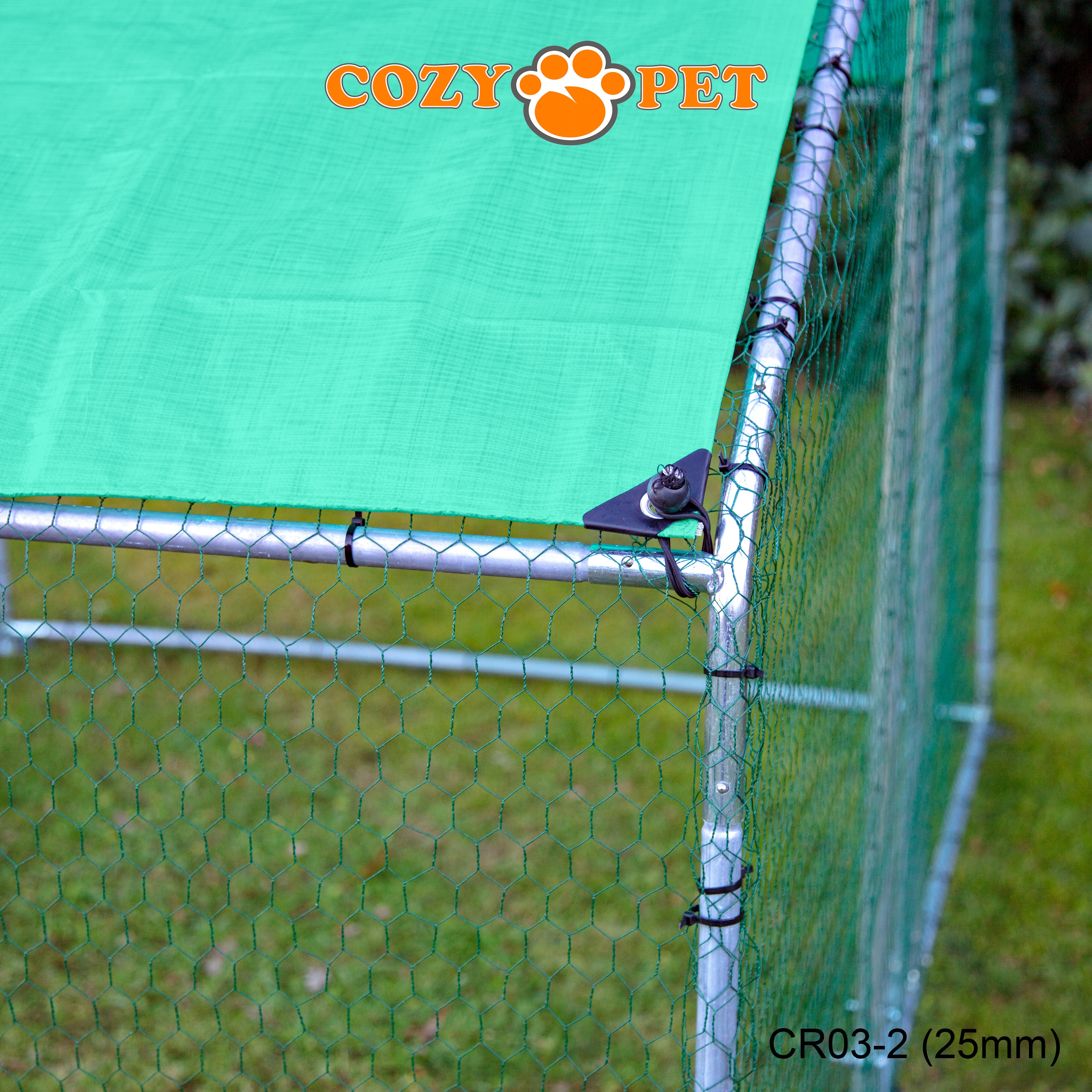 Chicken Run By Cozy Pet 3m X 2m 25mm Galvanised Steel Frame - CR03-2 (25mm)