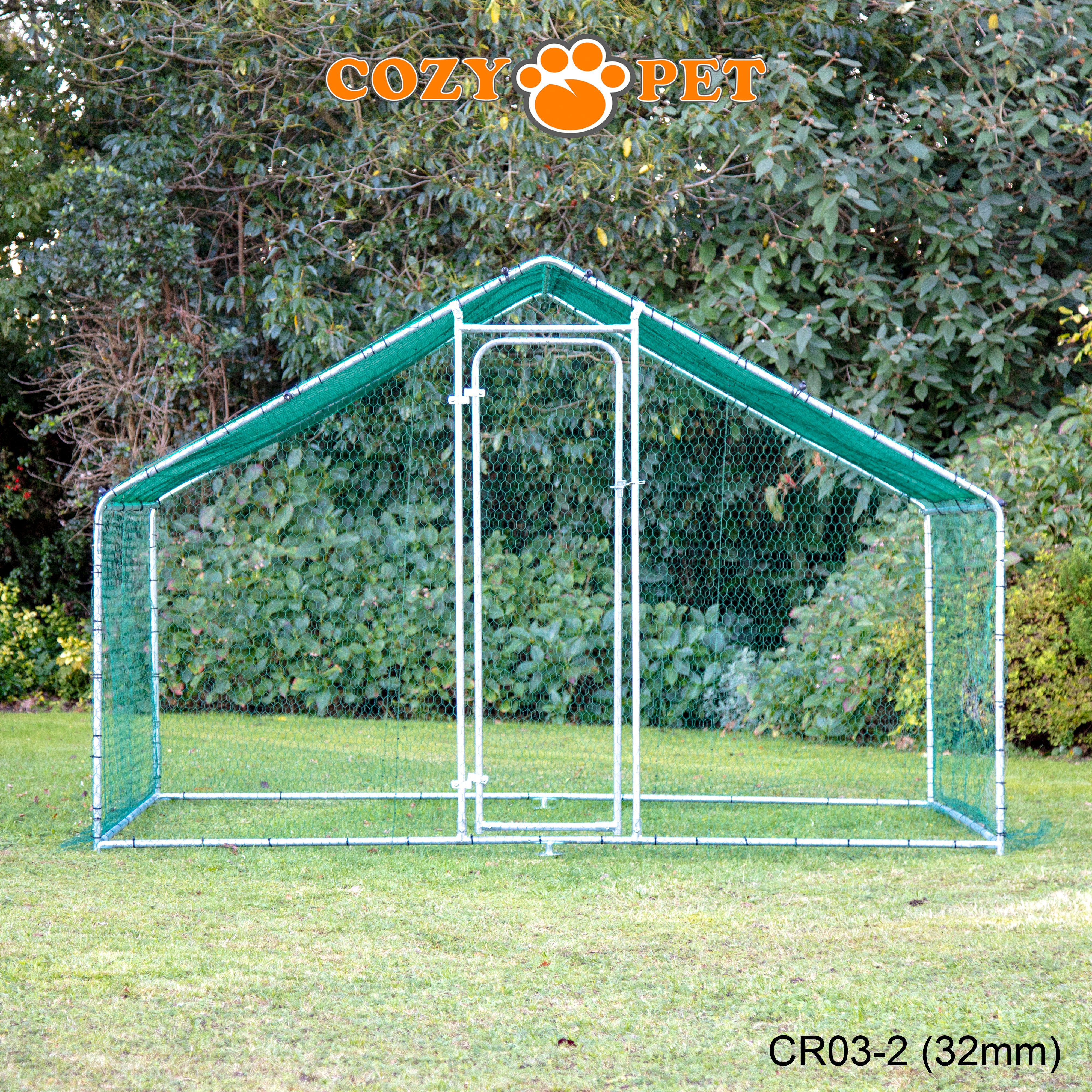 Chicken Run By Cozy Pet 3m X 2m 32mm Galvanised Steel Frame - CR03-2 (32mm)