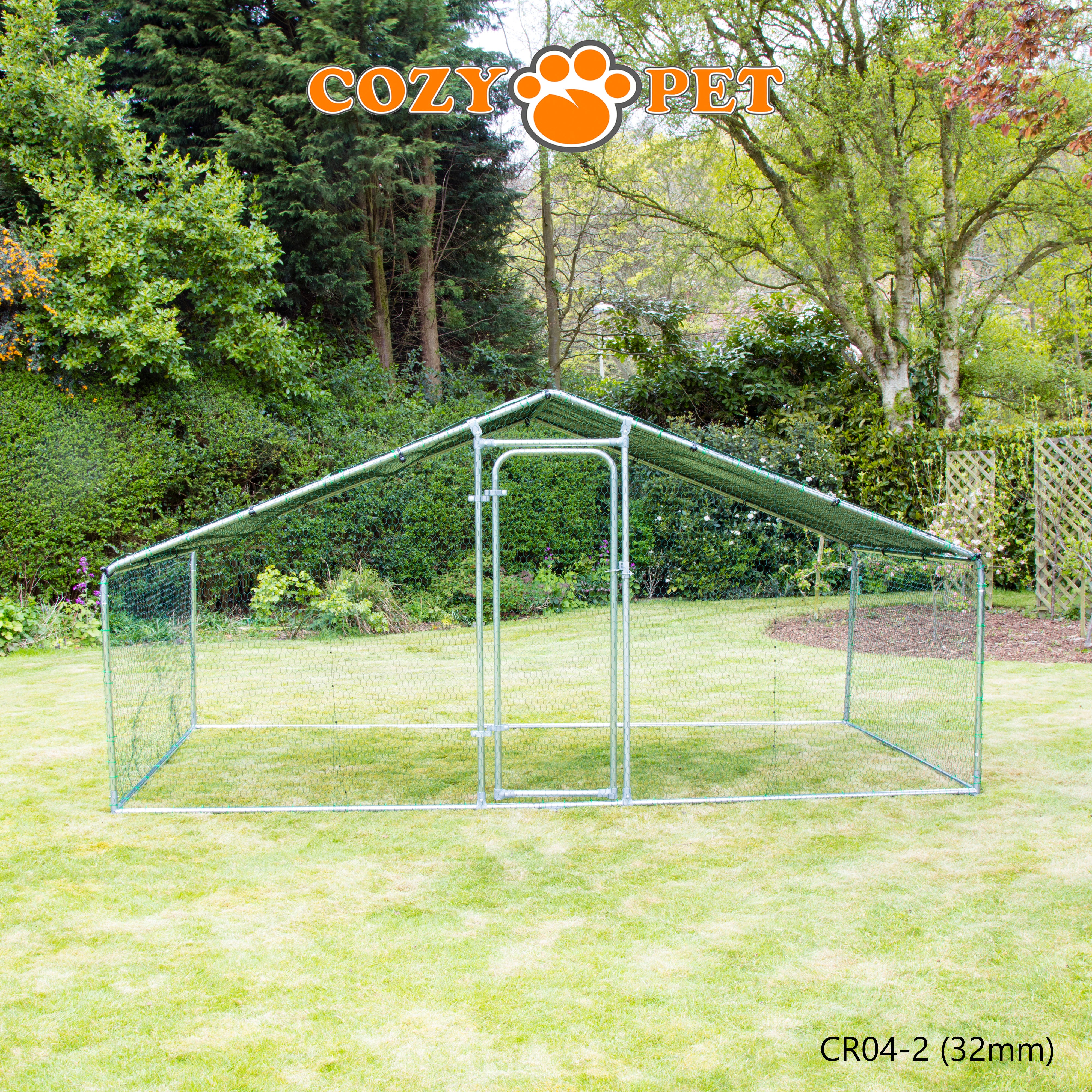 Chicken Run By Cozy Pet 4m X 2m 32mm Galvanised Steel Frame - CR04-2 (32mm)