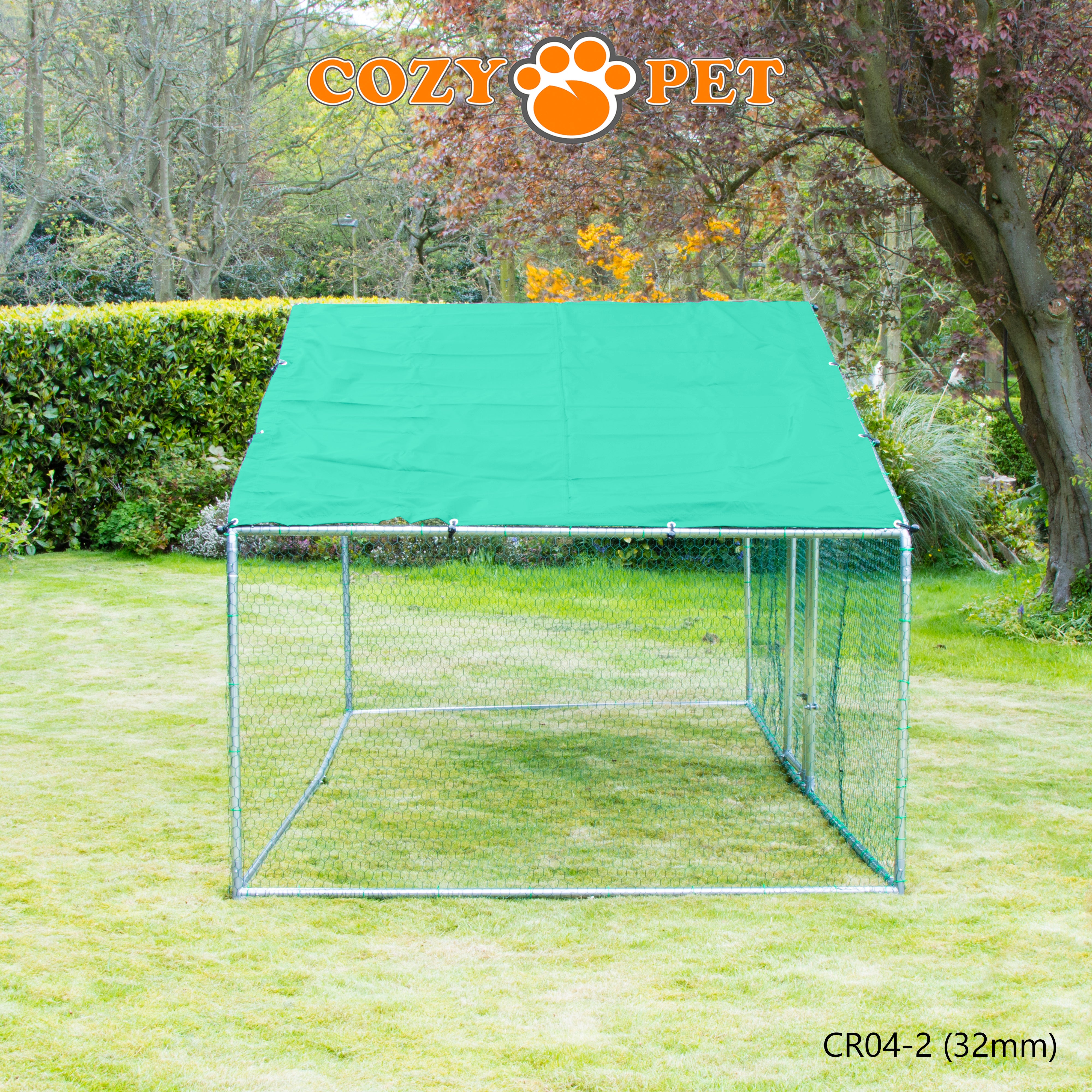 Chicken Run By Cozy Pet 4m X 2m 32mm Galvanised Steel Frame - CR04-2 (32mm)