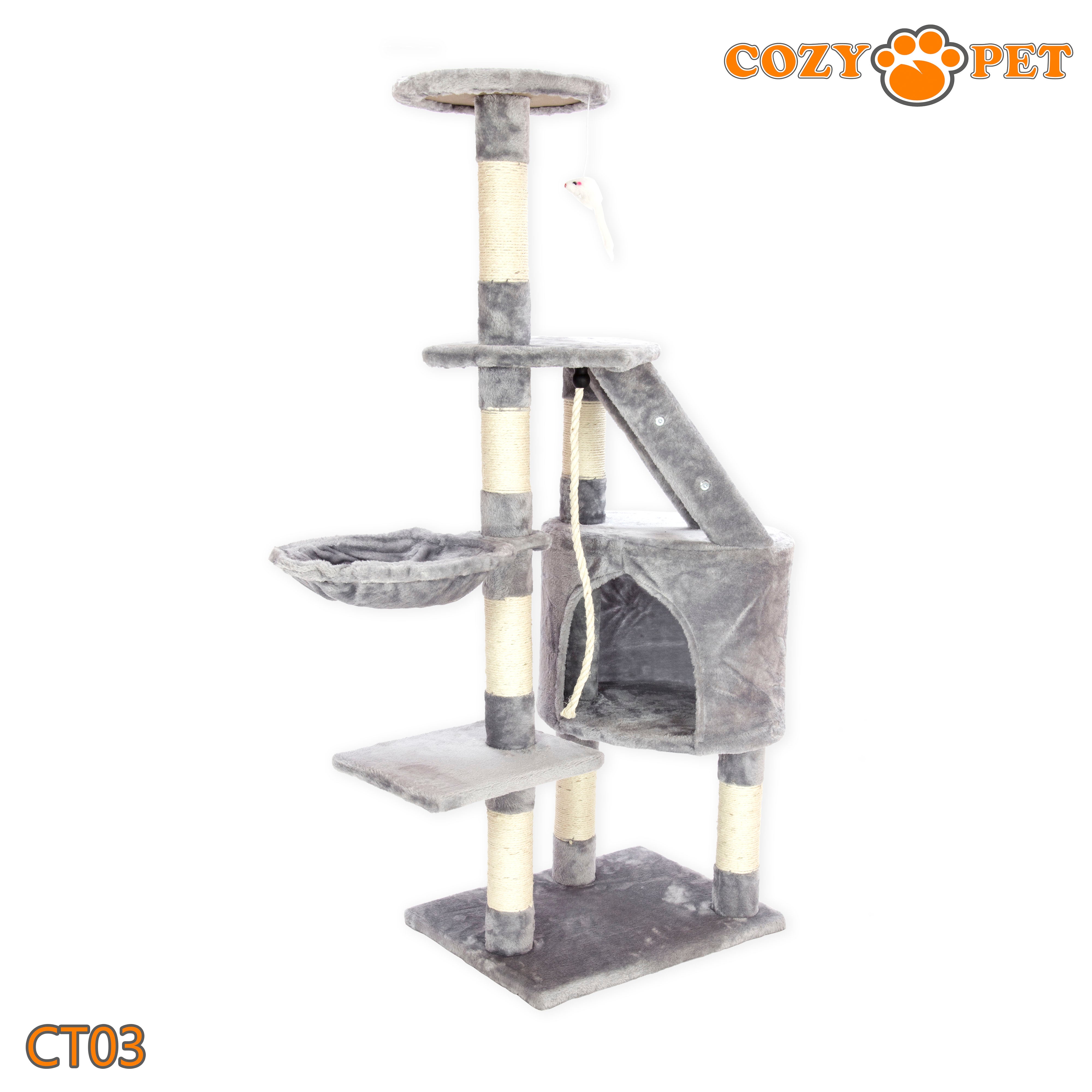 Cat Tree by Cozy Pet Deluxe Multi Level Cat Tree - CT03-Light Grey