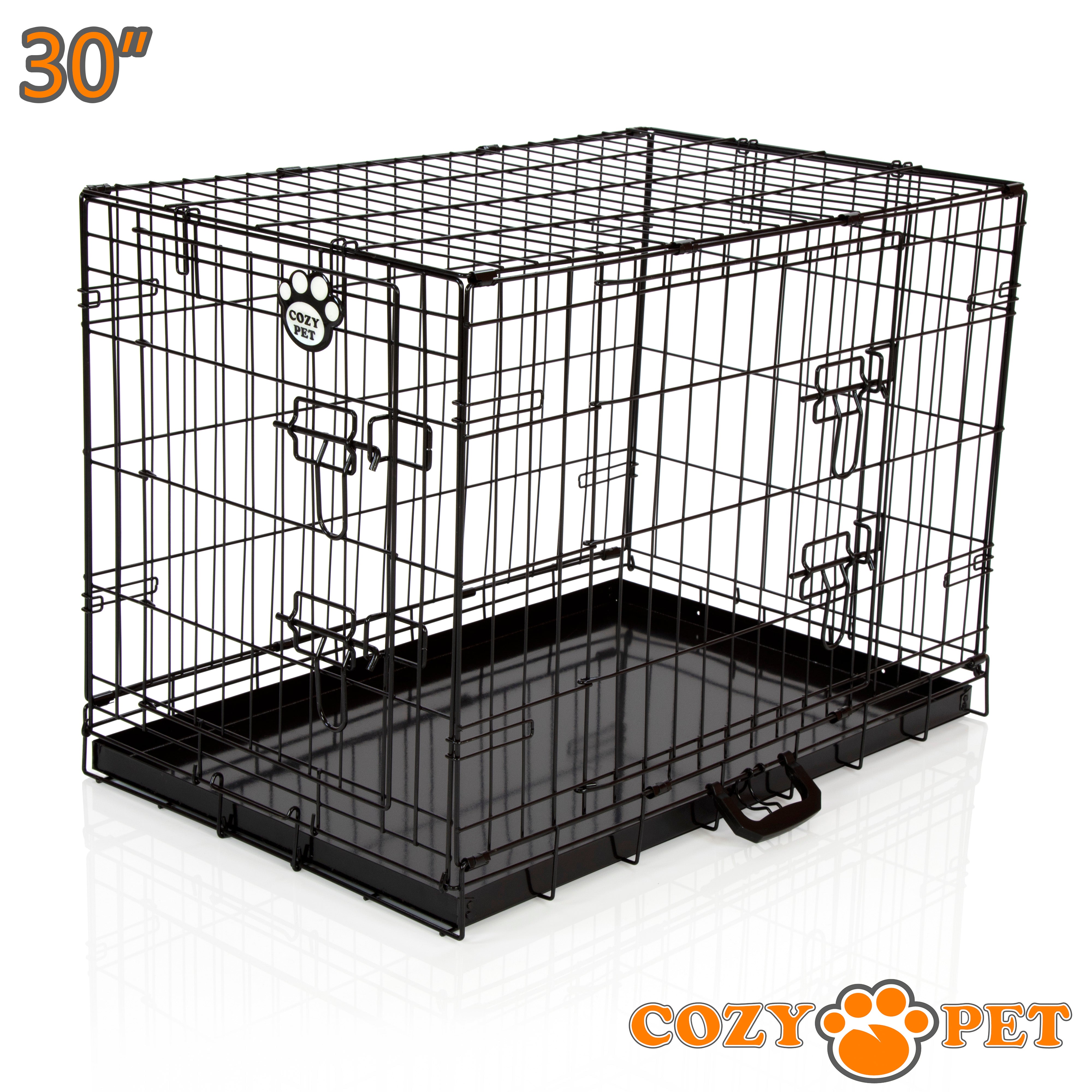 30" Cozy Pet Dog Cage in Black - DC30B - RET - Customer Return 30% Discount