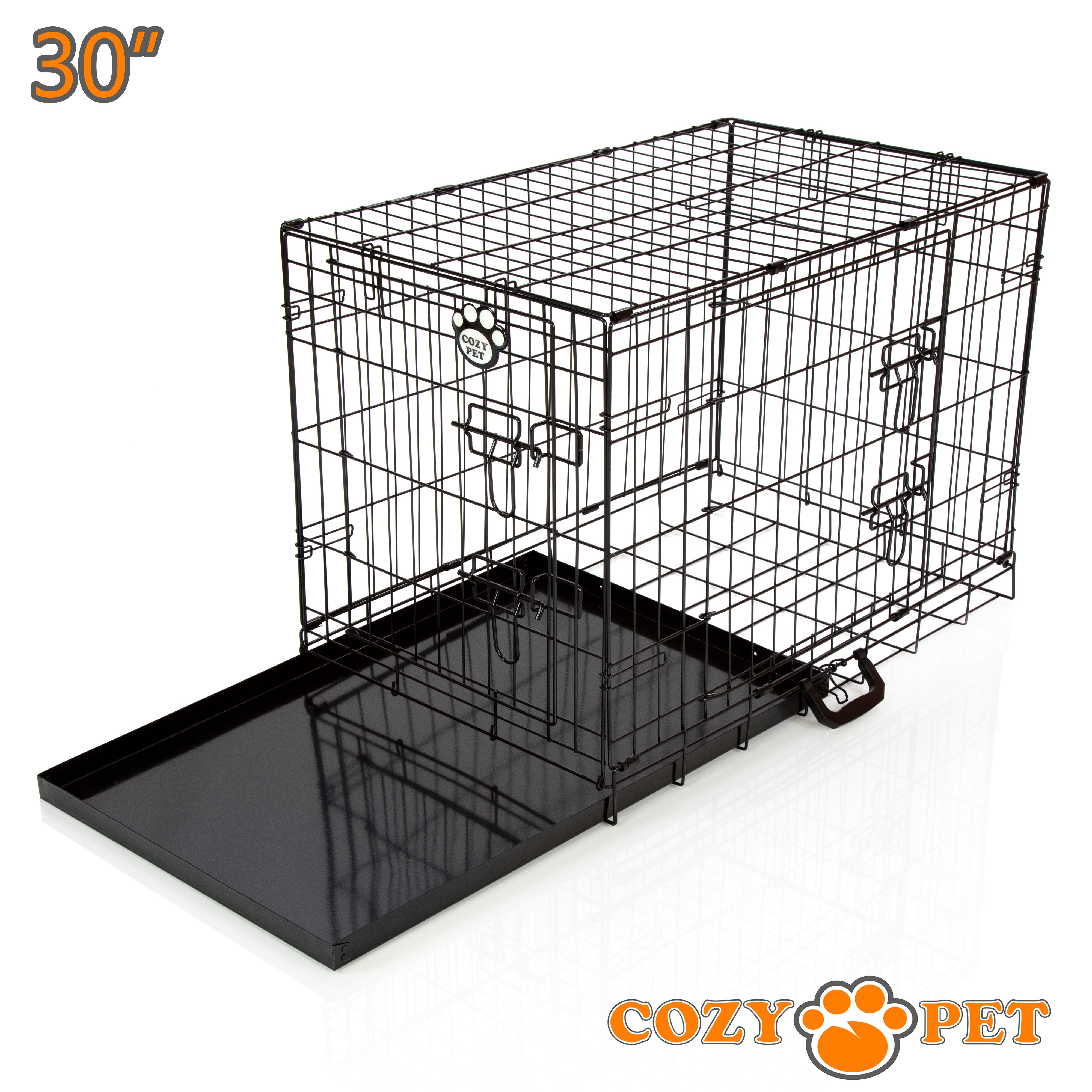 30" Cozy Pet Dog Cage in Black - DC30B - RET - Customer Return 30% Discount