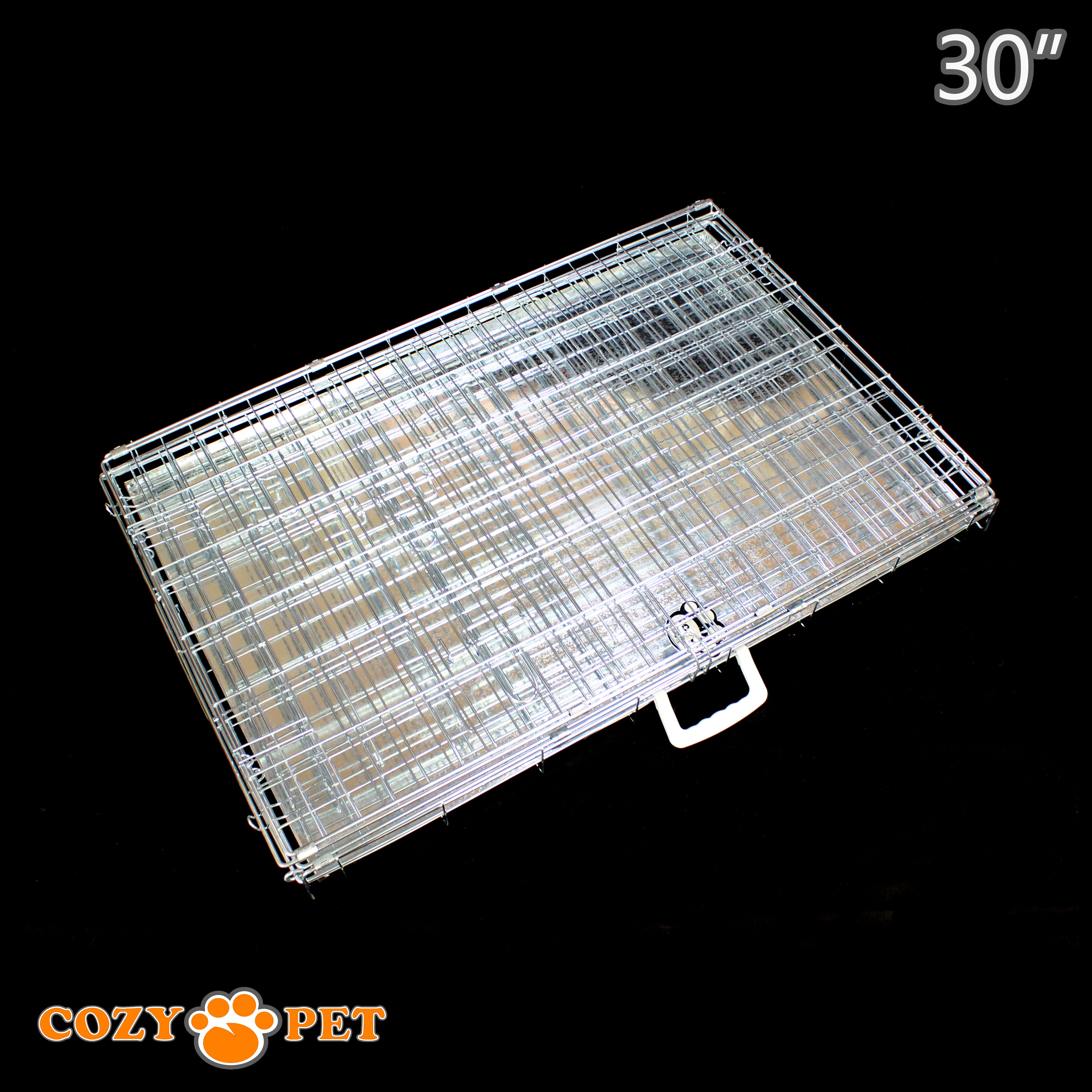 30" Cozy Pet Dog Cage in Silver (Zinc Coated)- DC30S - RET - Customer Return 30% Discount