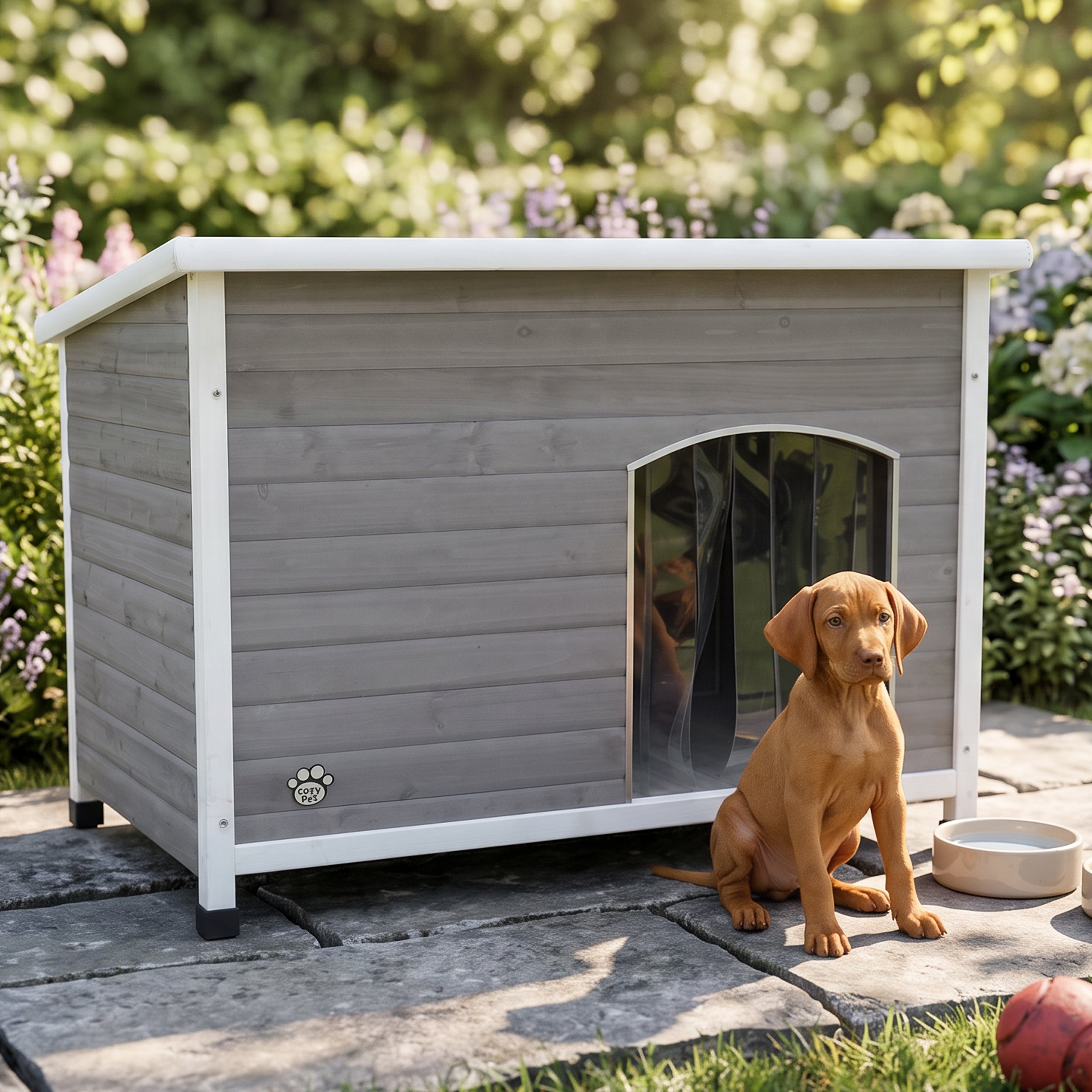 Cozy Pet Insulated Dog Kennel Grey - Size: Large - Model DK01L-GREY