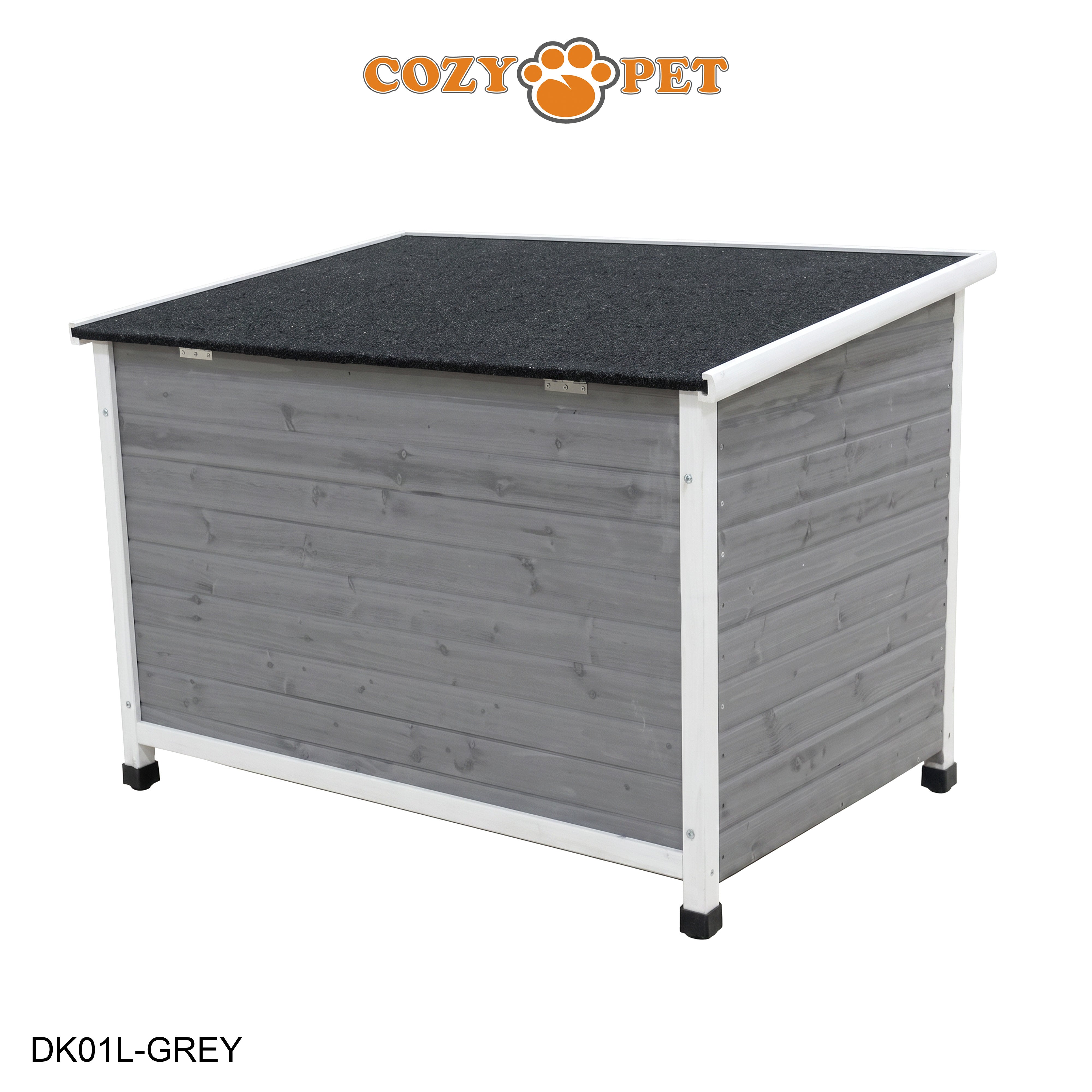 Cozy Pet Insulated Dog Kennel Grey - Size: Large - Model DK01L-GREY