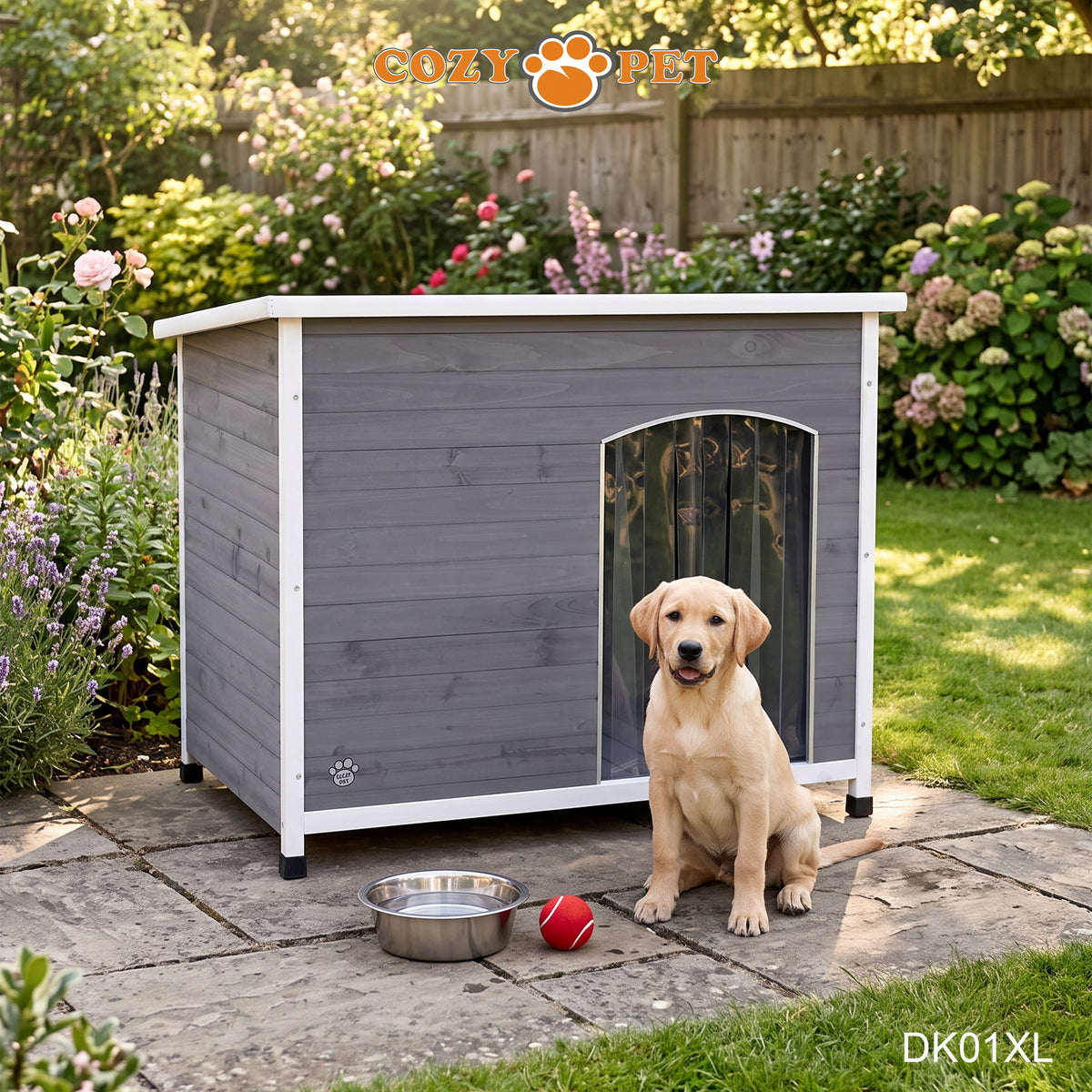 Dog Kennel Grey Insulated by Cozy Pet - Size: Extra Large - Model DK01XL-GREY