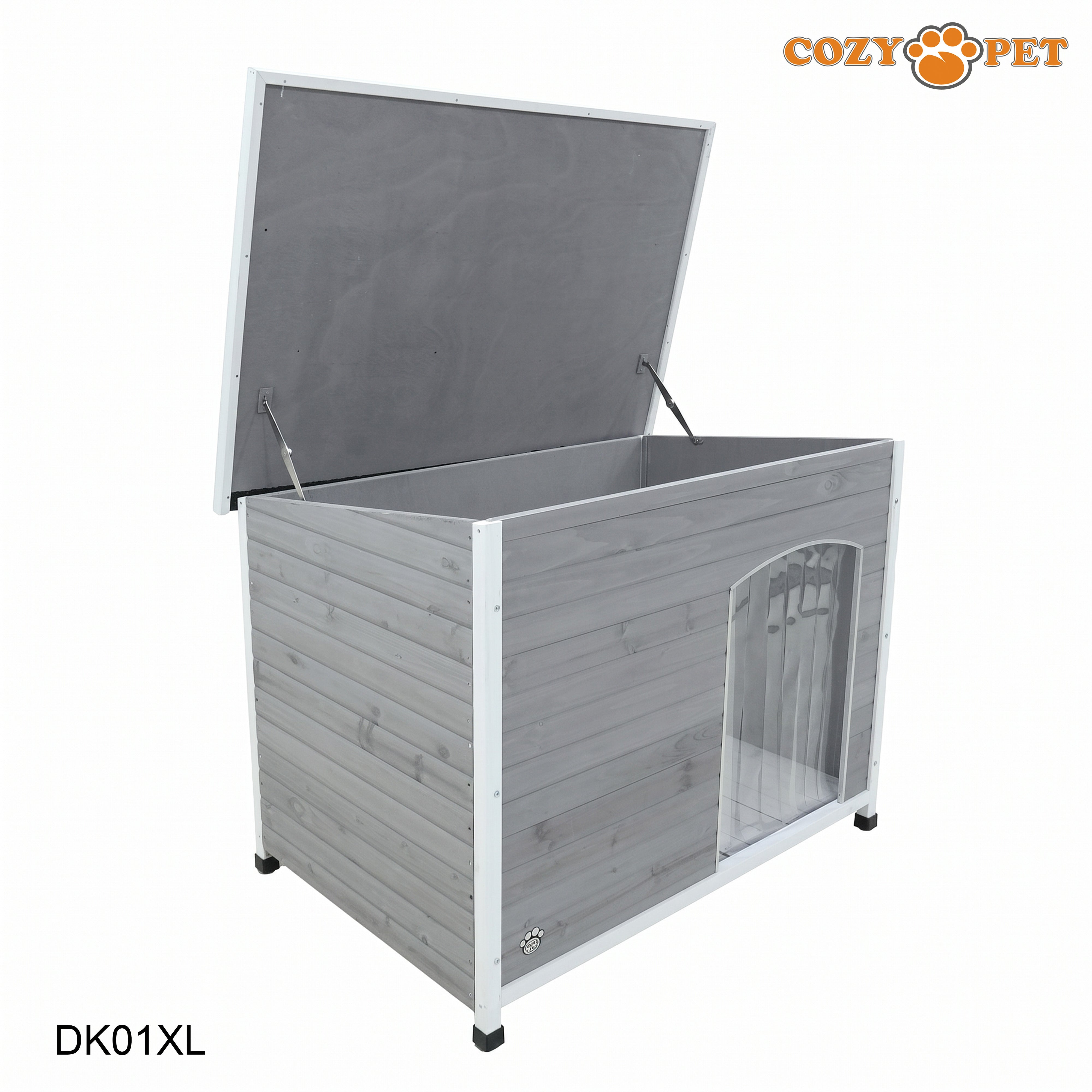 Dog Kennel Grey Insulated by Cozy Pet - Size: Extra Large - Model DK01XL-GREY