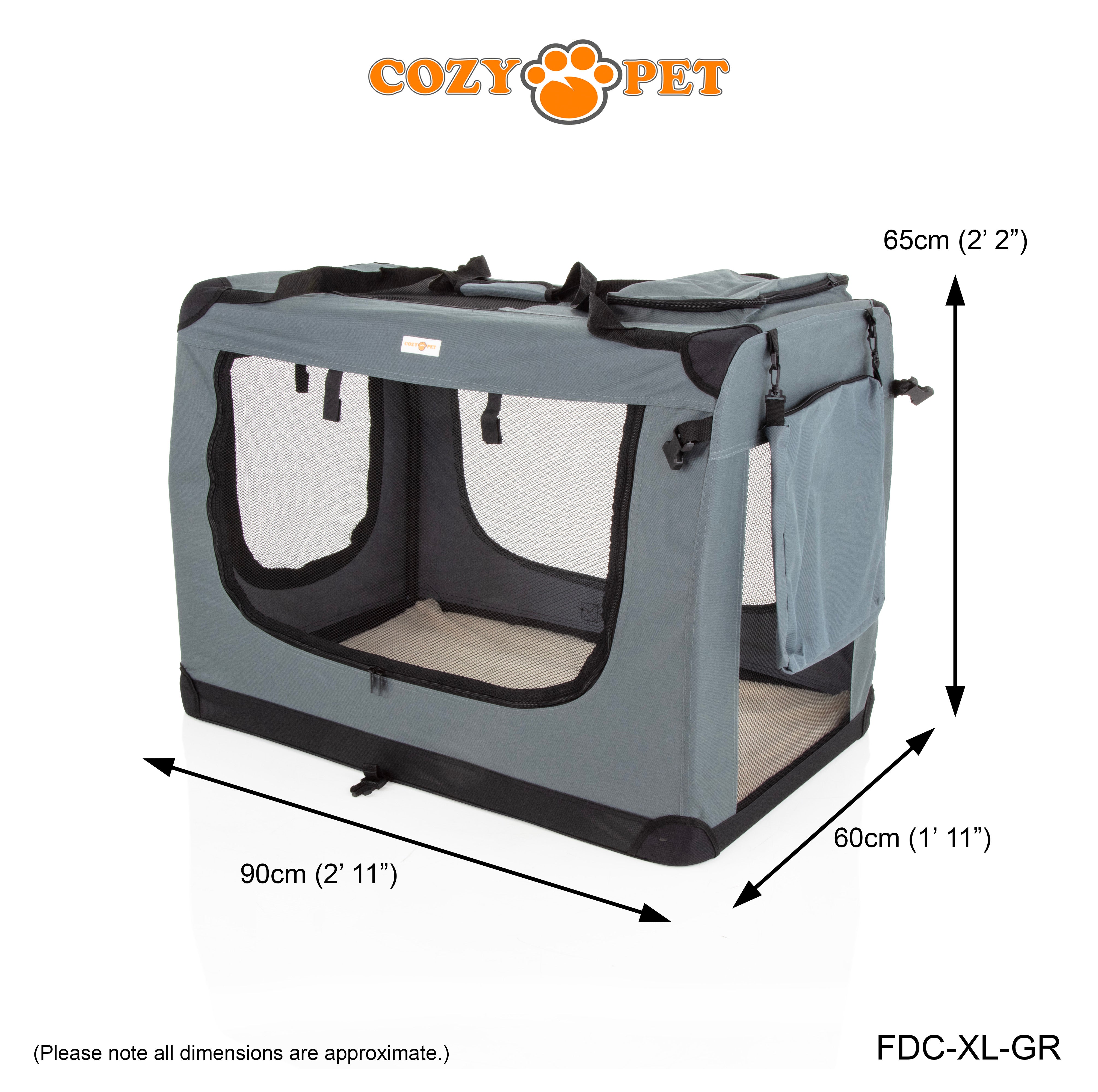 Fabric dog fashion crate xxl