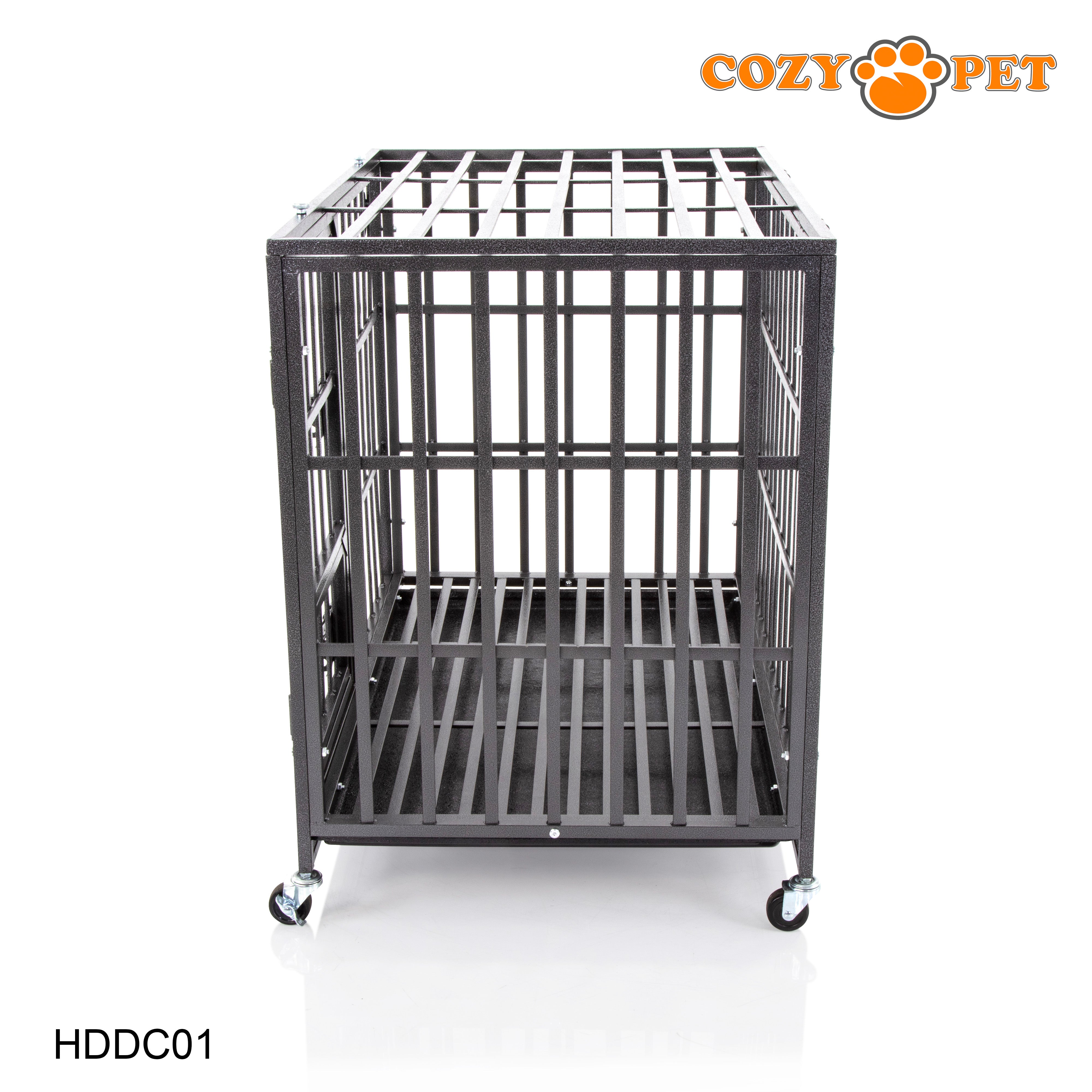 Heavy Duty Dog Cage 36" M By Cozy Pet Steel Crate Vet Groomers Commercial Use Kennel HDDC01