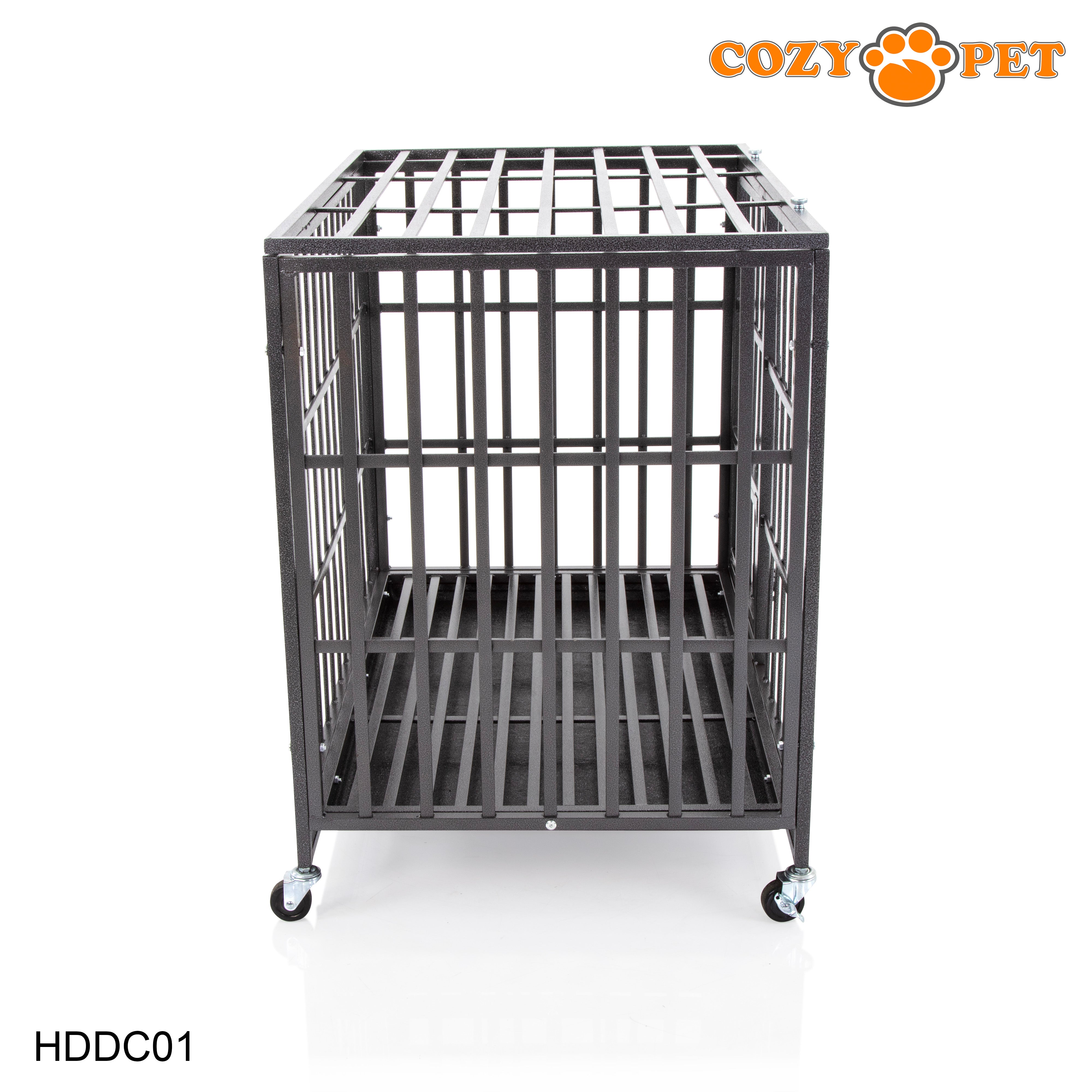 Heavy Duty Dog Cage 36" M By Cozy Pet Steel Crate Vet Groomers Commercial Use Kennel HDDC01