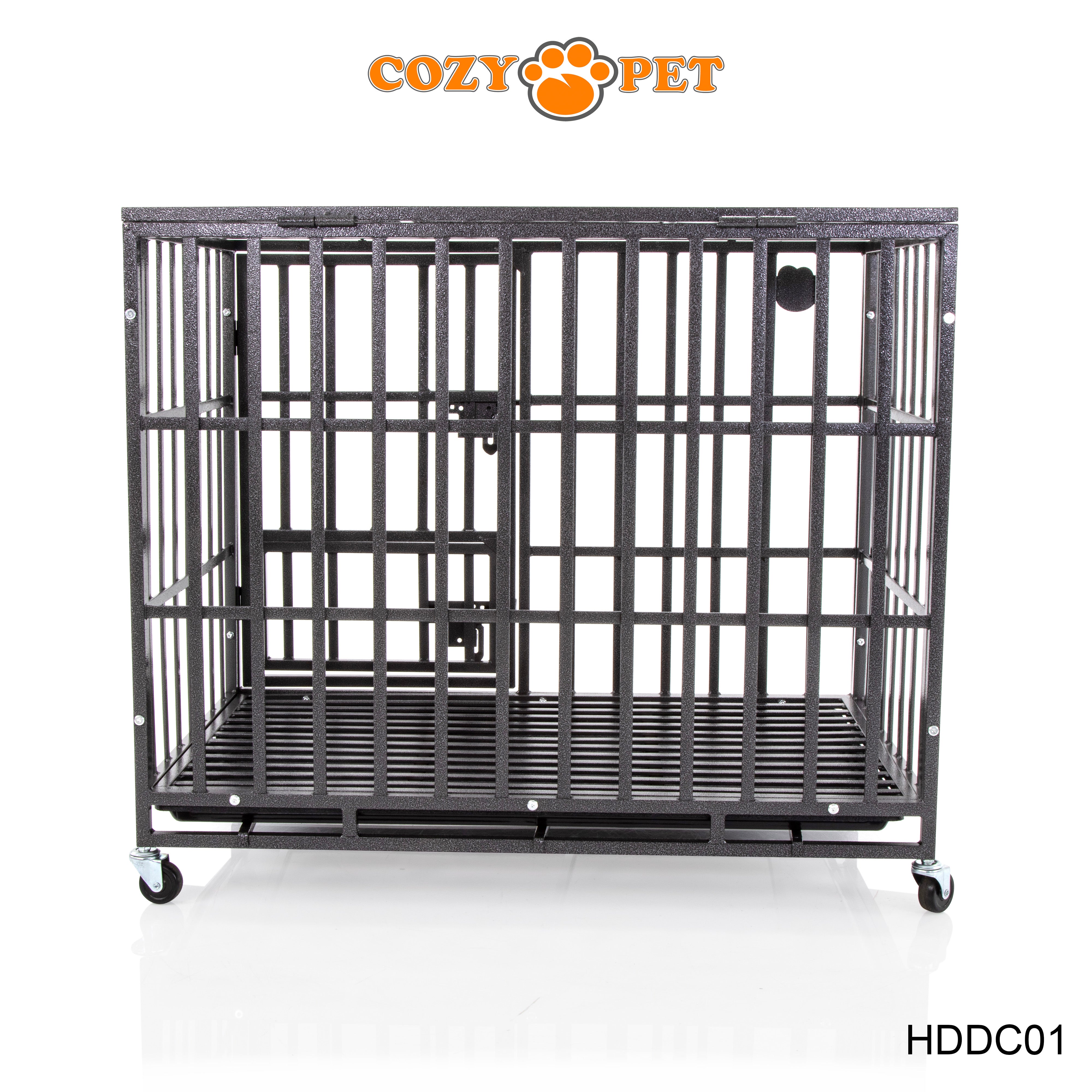 Heavy Duty Dog Cage 36" M By Cozy Pet Steel Crate Vet Groomers Commercial Use Kennel HDDC01