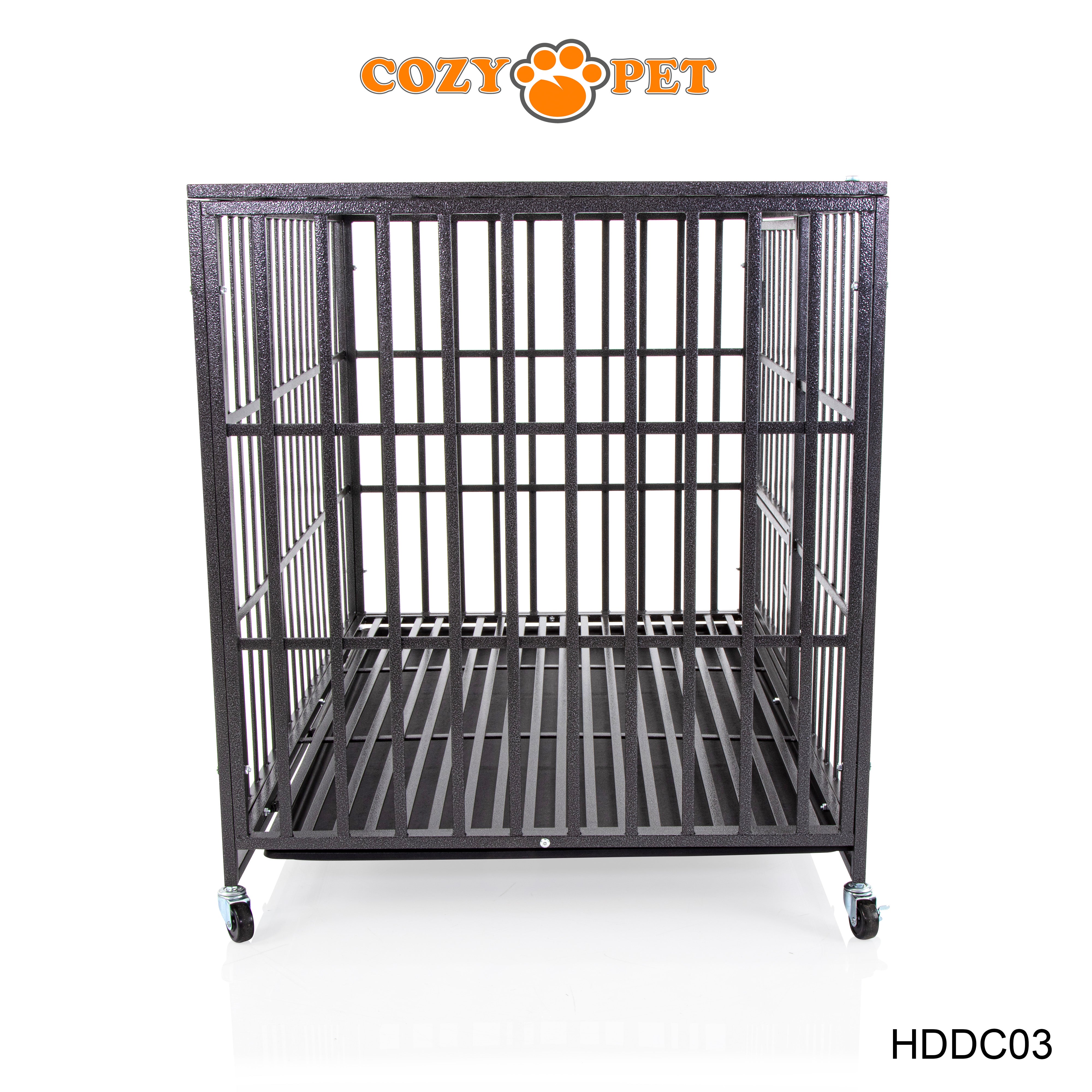 Heavy Duty Dog Cage 49" XL By Cozy Pet Steel Crate Vet Groomers Commercial Use Kennel HDDC03