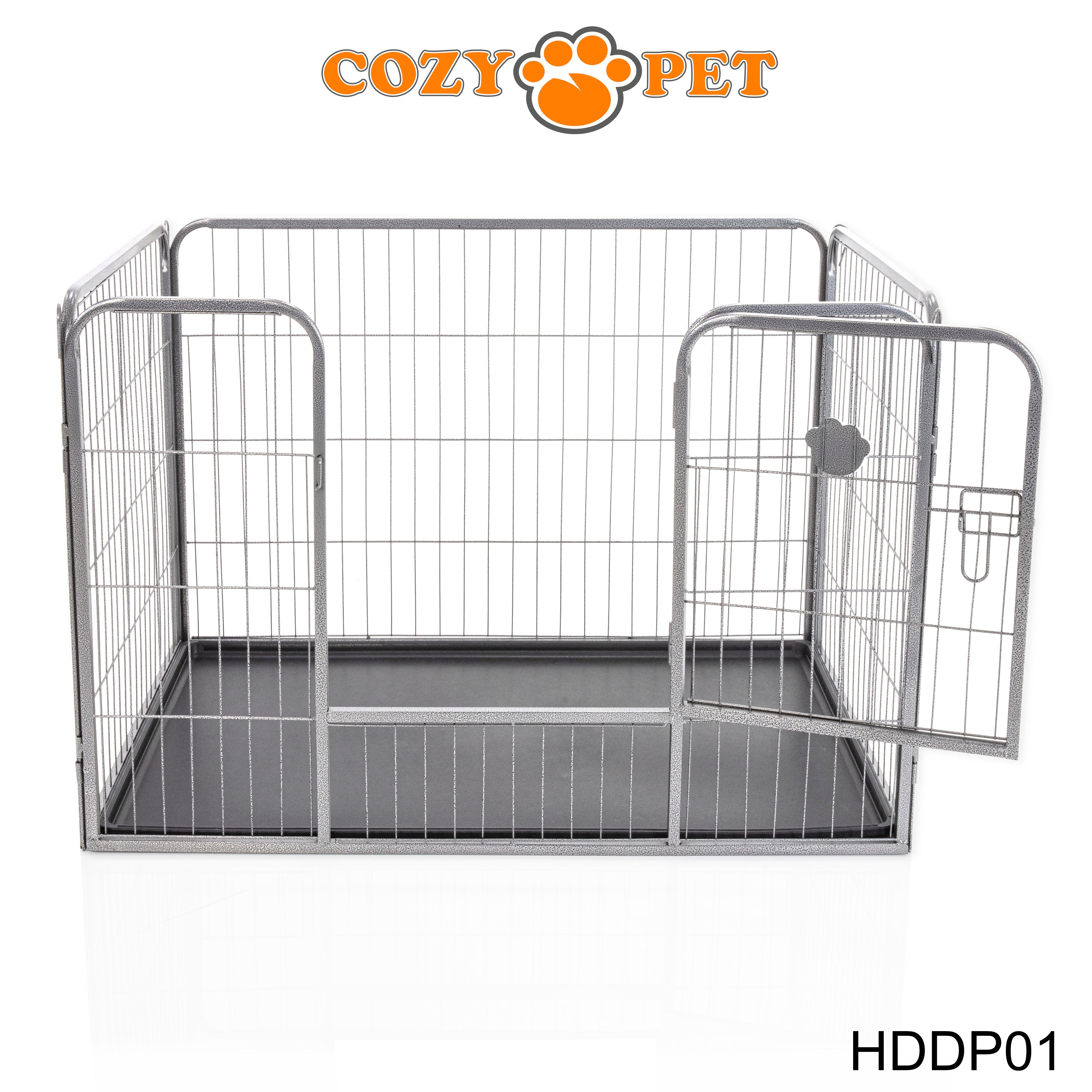 Heavy Duty Playpen with ABS Tray 61cm Tall by Cozy Pet Model HDDP01