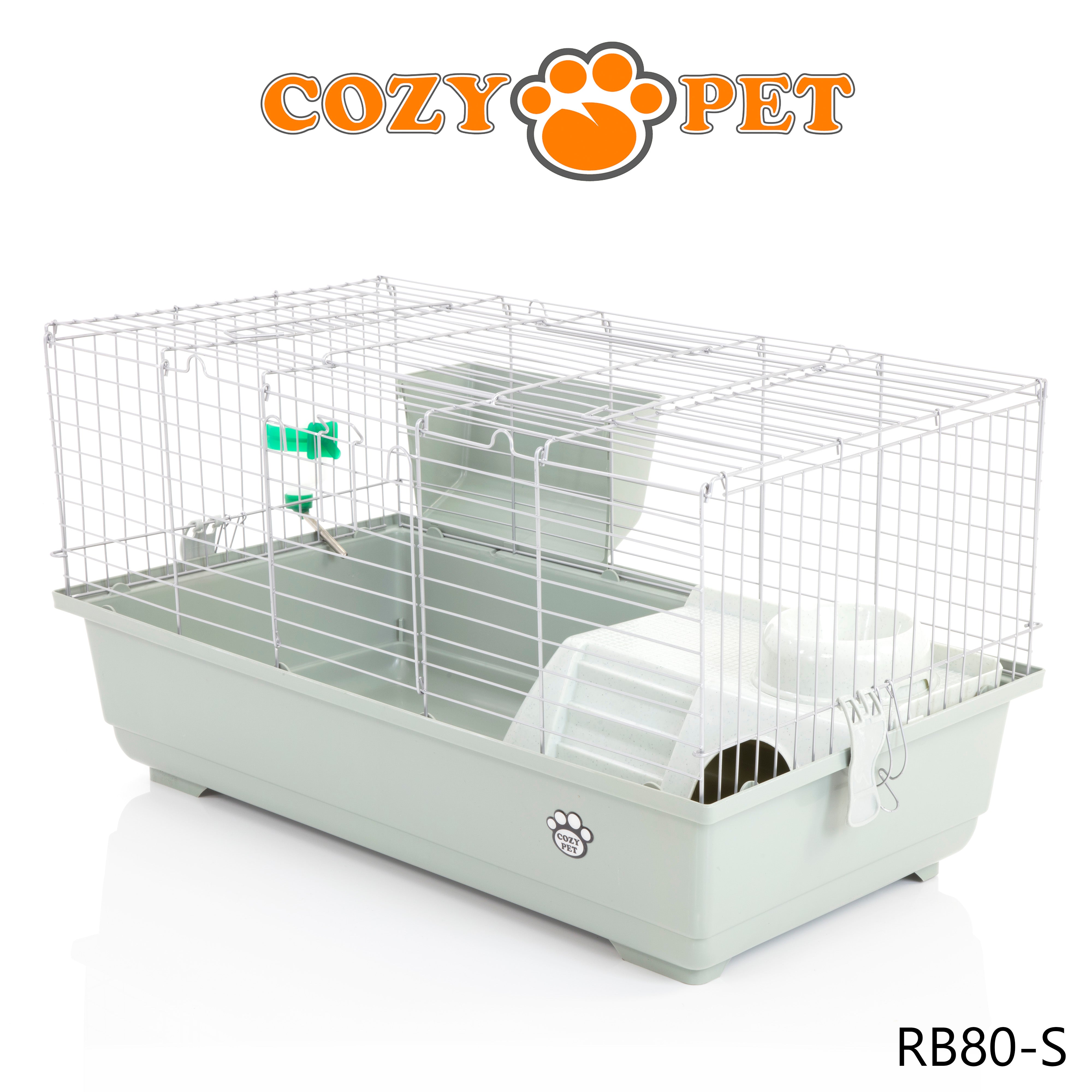 Rabbit Guinea Pig Indoor Cage by Cozy Pet 80cm for Rat, Chinchilla, Small Animals Hutch Model: RB80-S