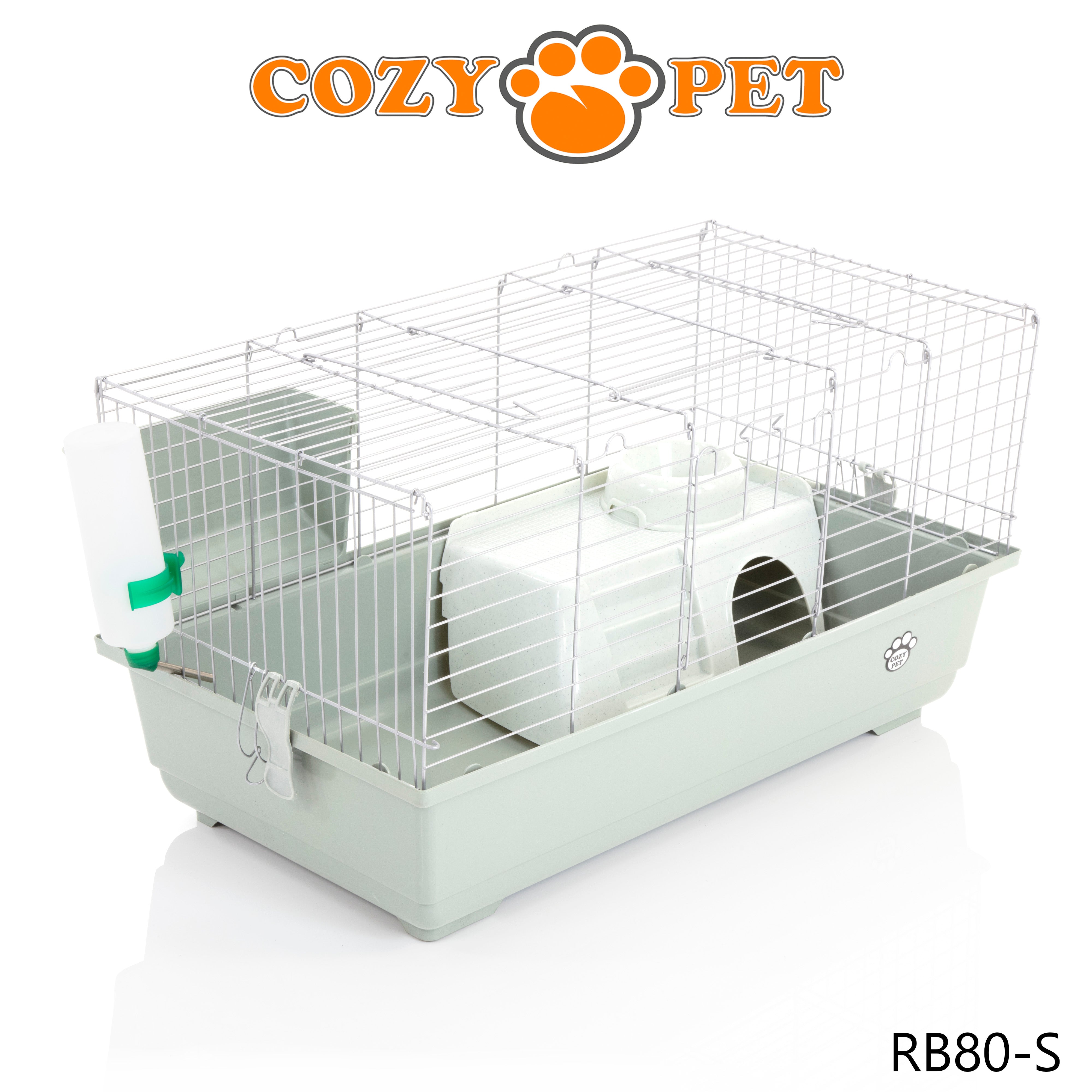 Rabbit Guinea Pig Indoor Cage by Cozy Pet 80cm for Rat, Chinchilla, Small Animals Hutch Model: RB80-S