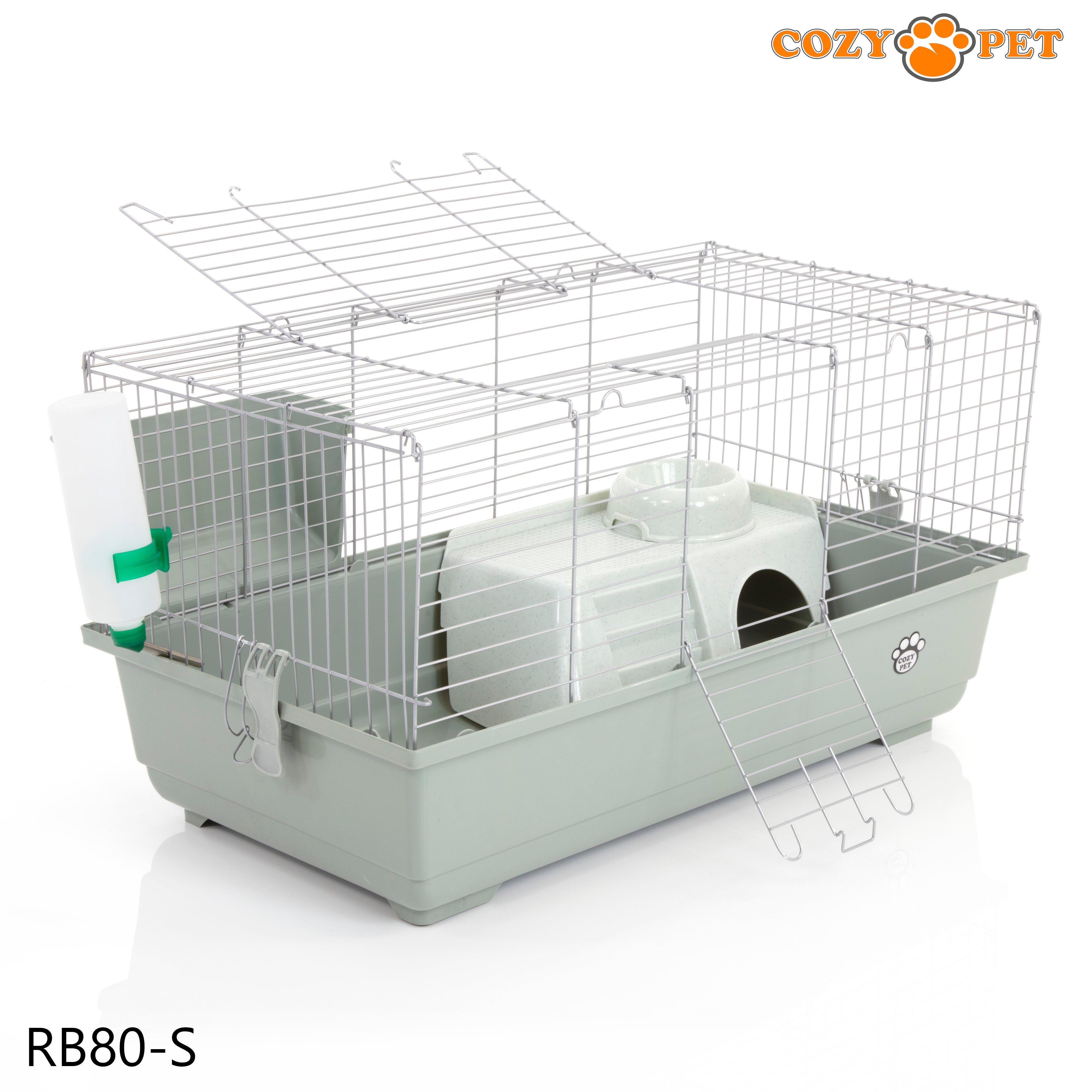 Rabbit Guinea Pig Indoor Cage by Cozy Pet 80cm for Rat, Chinchilla, Small Animals Hutch Model: RB80-S