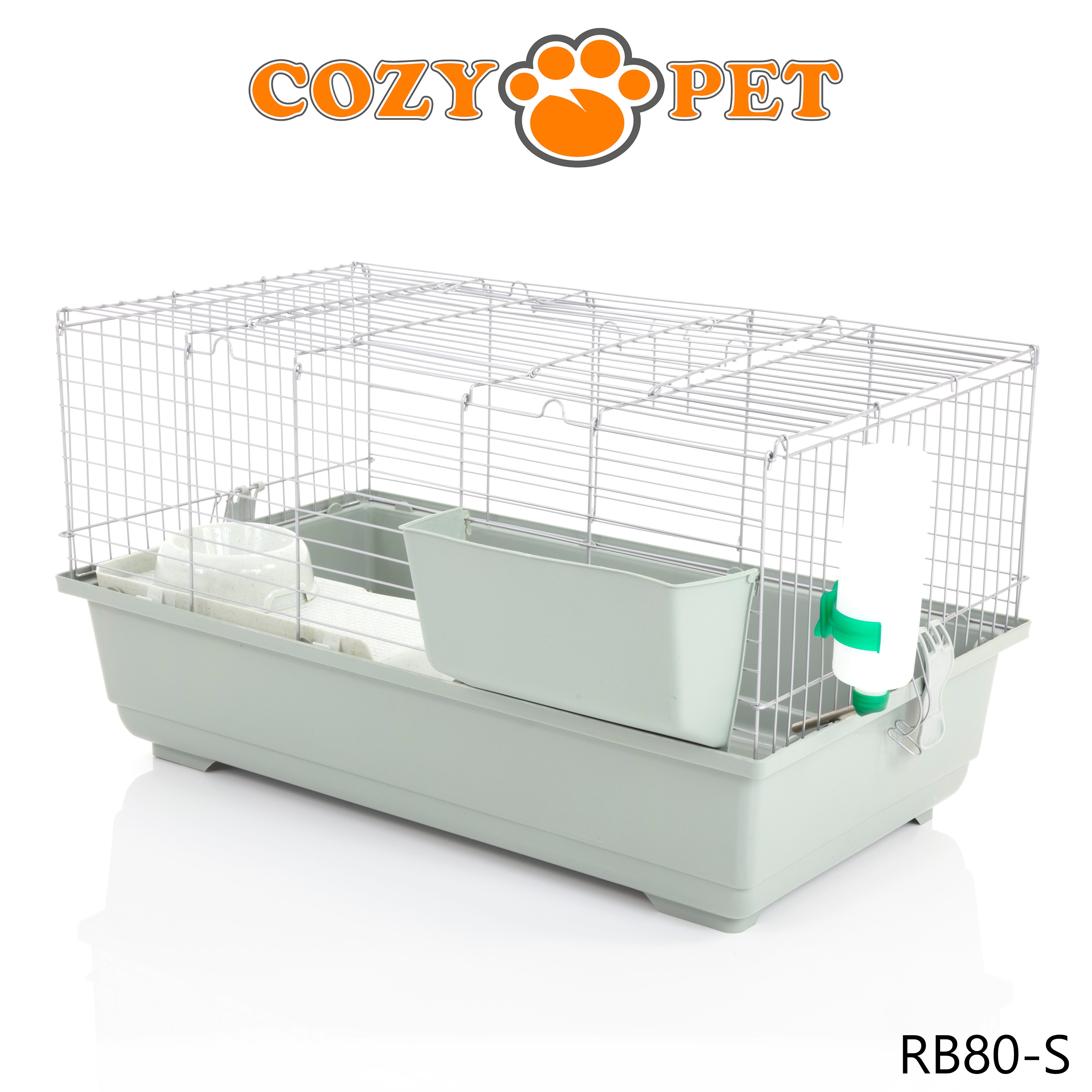 Rabbit Guinea Pig Indoor Cage by Cozy Pet 80cm for Rat, Chinchilla, Small Animals Hutch Model: RB80-S