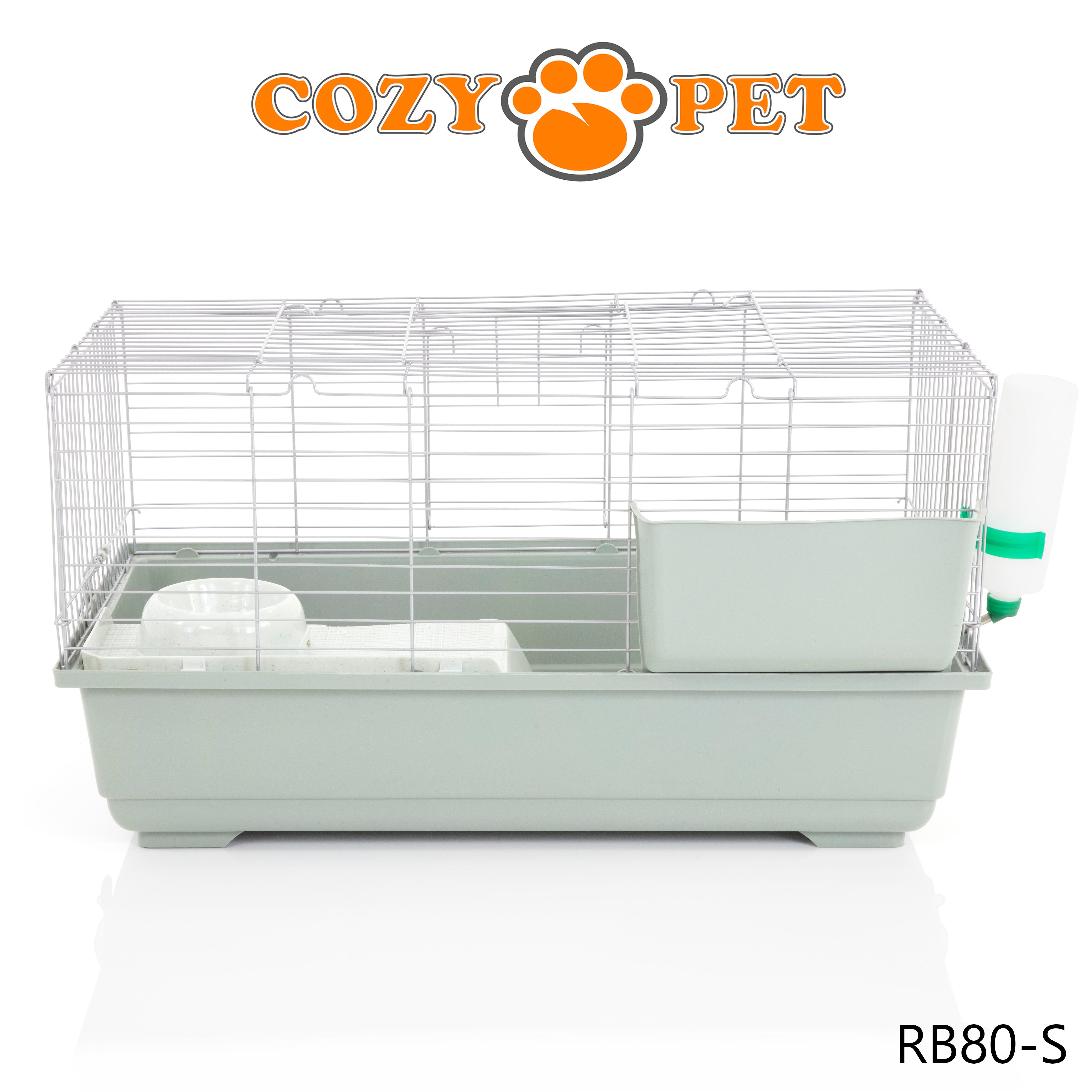 Rabbit Guinea Pig Indoor Cage by Cozy Pet 80cm for Rat, Chinchilla, Small Animals Hutch Model: RB80-S