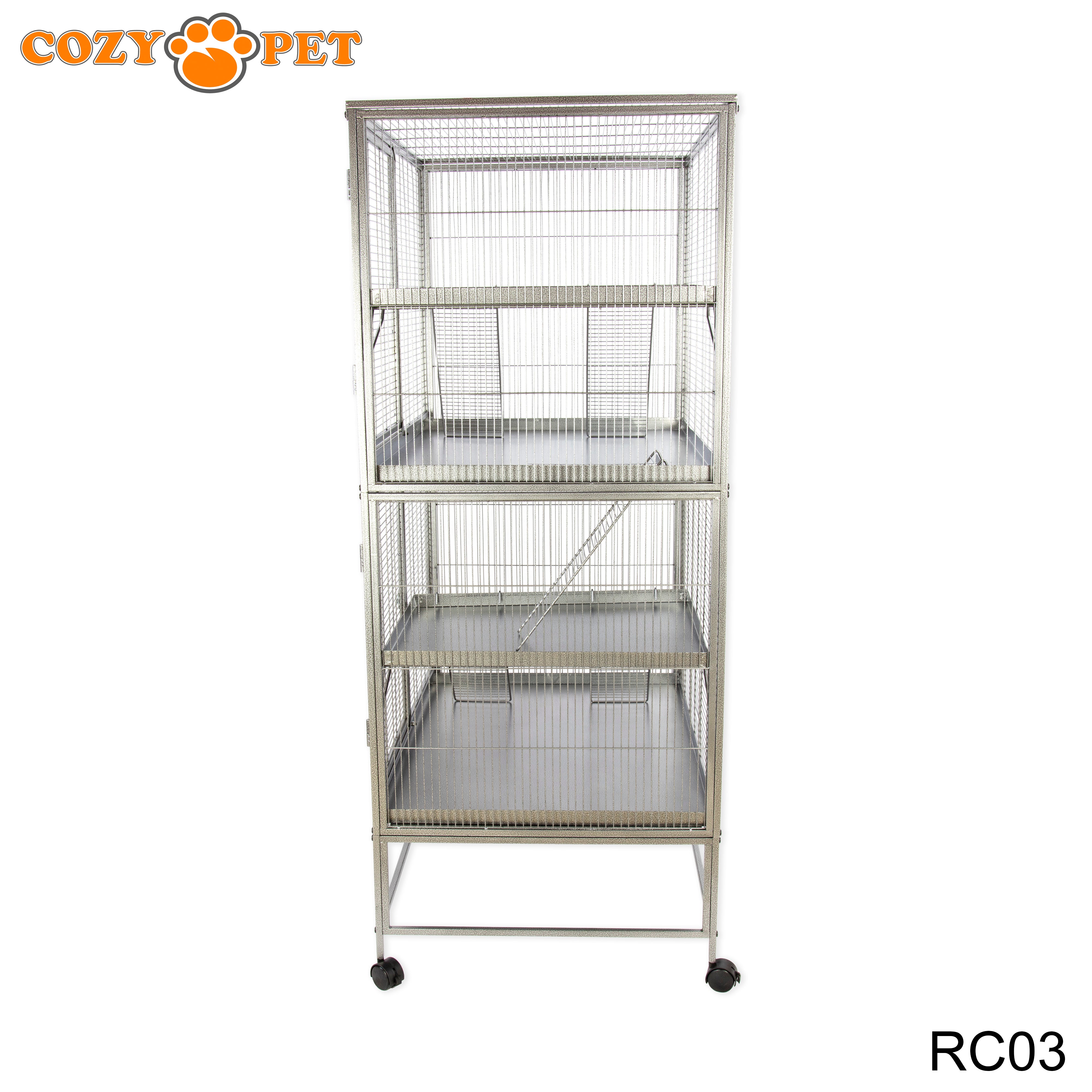 Rodent Cage for Rat, Chinchilla, Degu, Ferret Large Size by Cozy Pet Model RC03