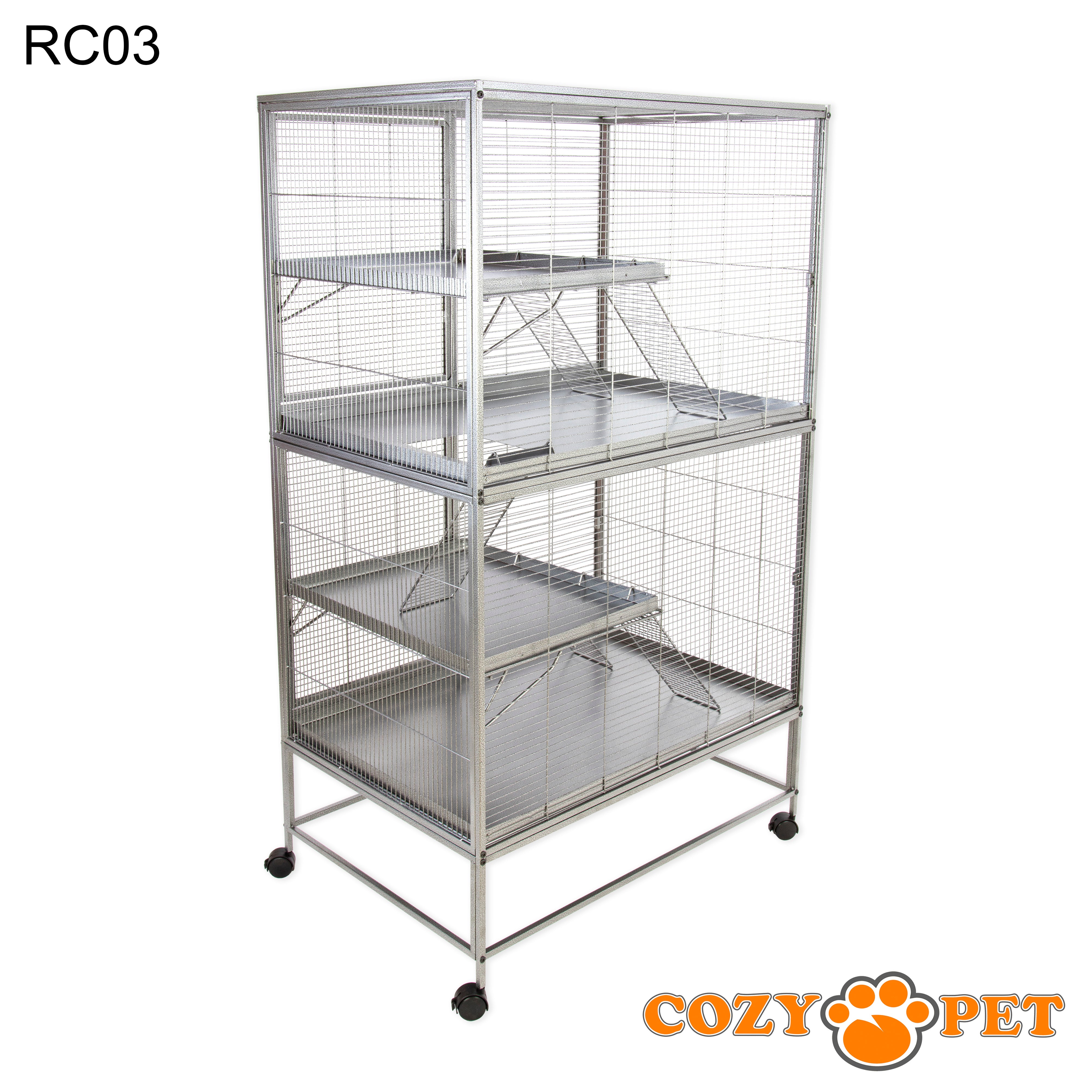 Rodent Cage for Rat, Chinchilla, Degu, Ferret Large Size by Cozy Pet Model RC03