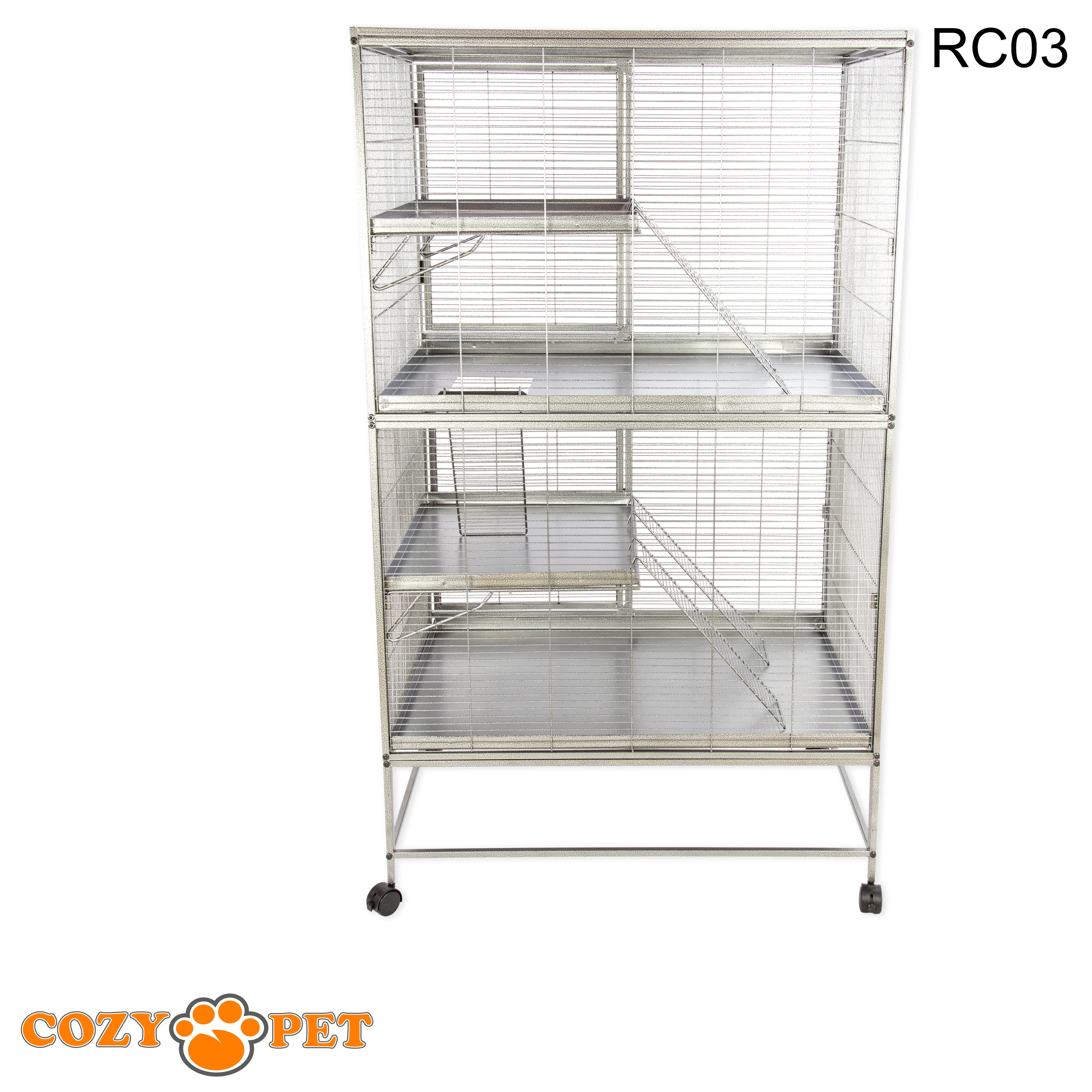 Rodent Cage for Rat, Chinchilla, Degu, Ferret Large Size by Cozy Pet Model RC03