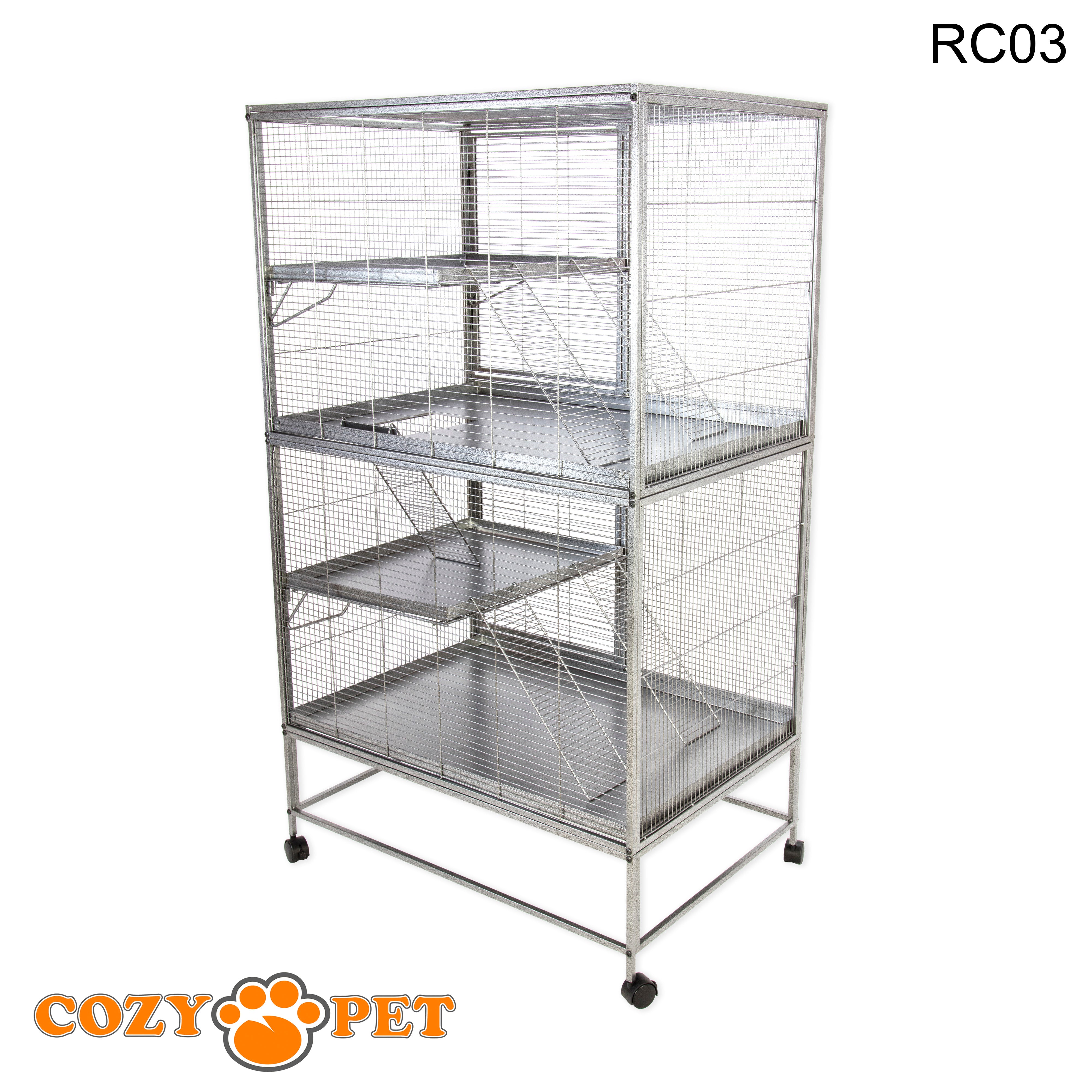 Rodent Cage for Rat, Chinchilla, Degu, Ferret Large Size by Cozy Pet Model RC03