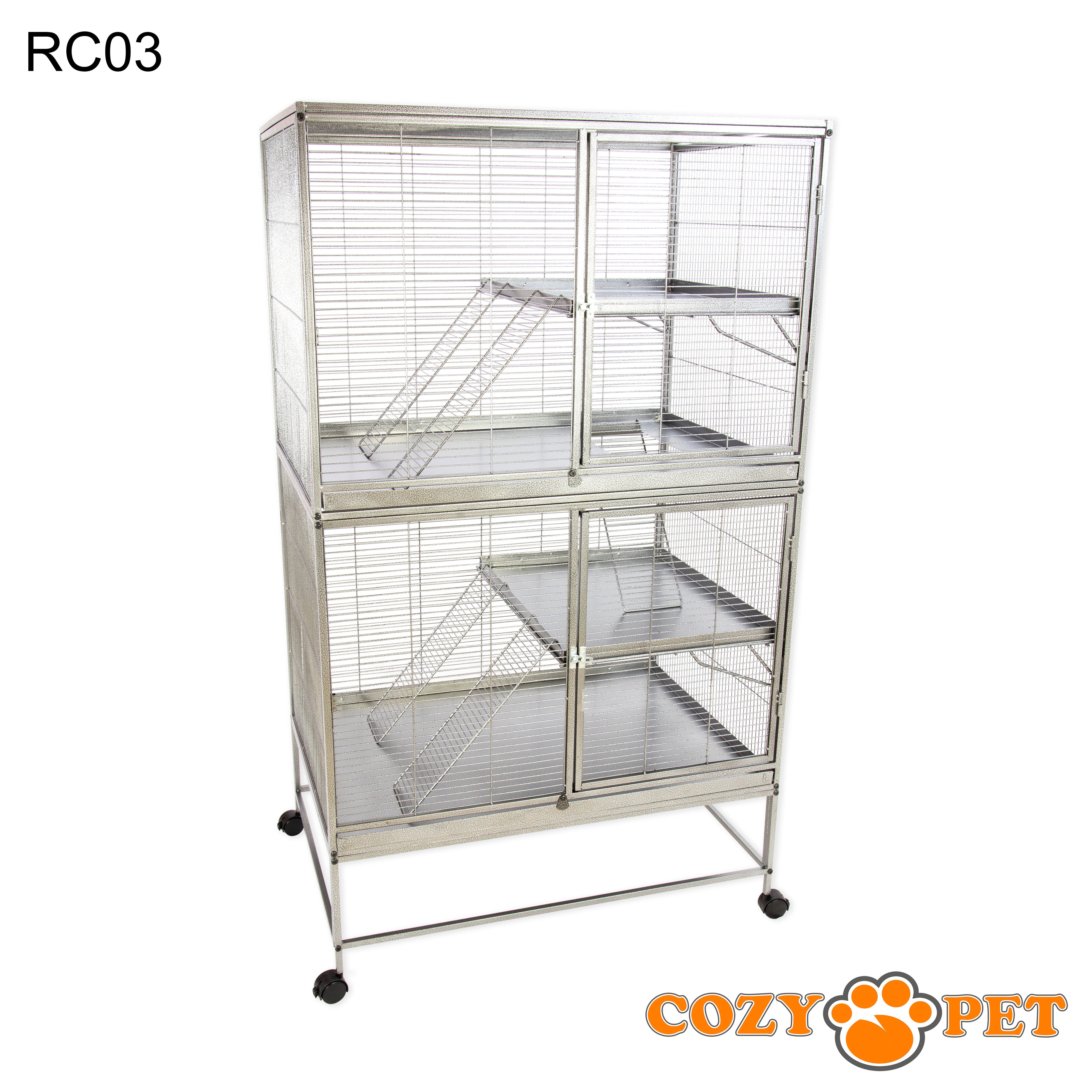 Rodent Cage for Rat, Chinchilla, Degu, Ferret Large Size by Cozy Pet Model RC03