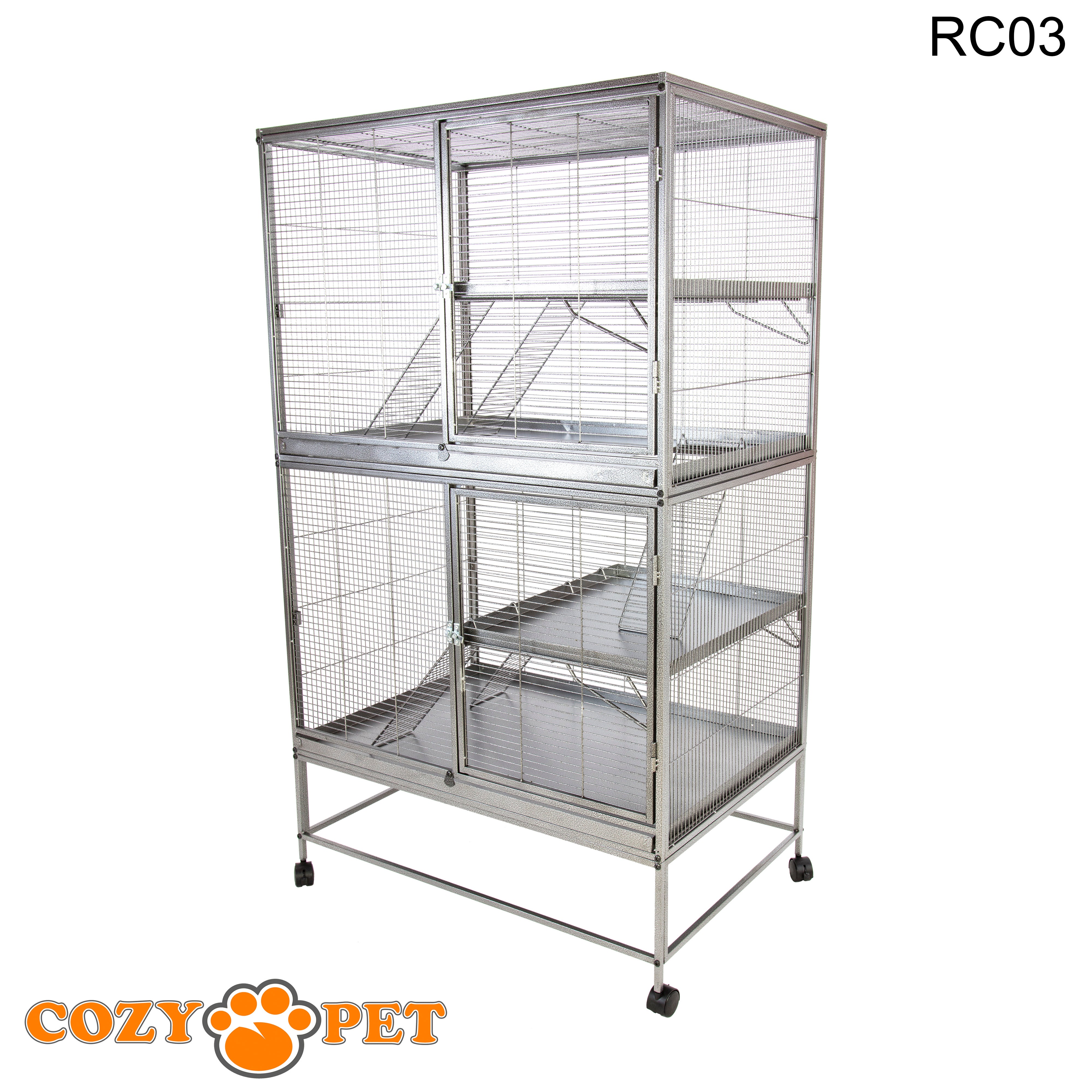 Rodent Cage for Rat, Chinchilla, Degu, Ferret Large Size by Cozy Pet Model RC03