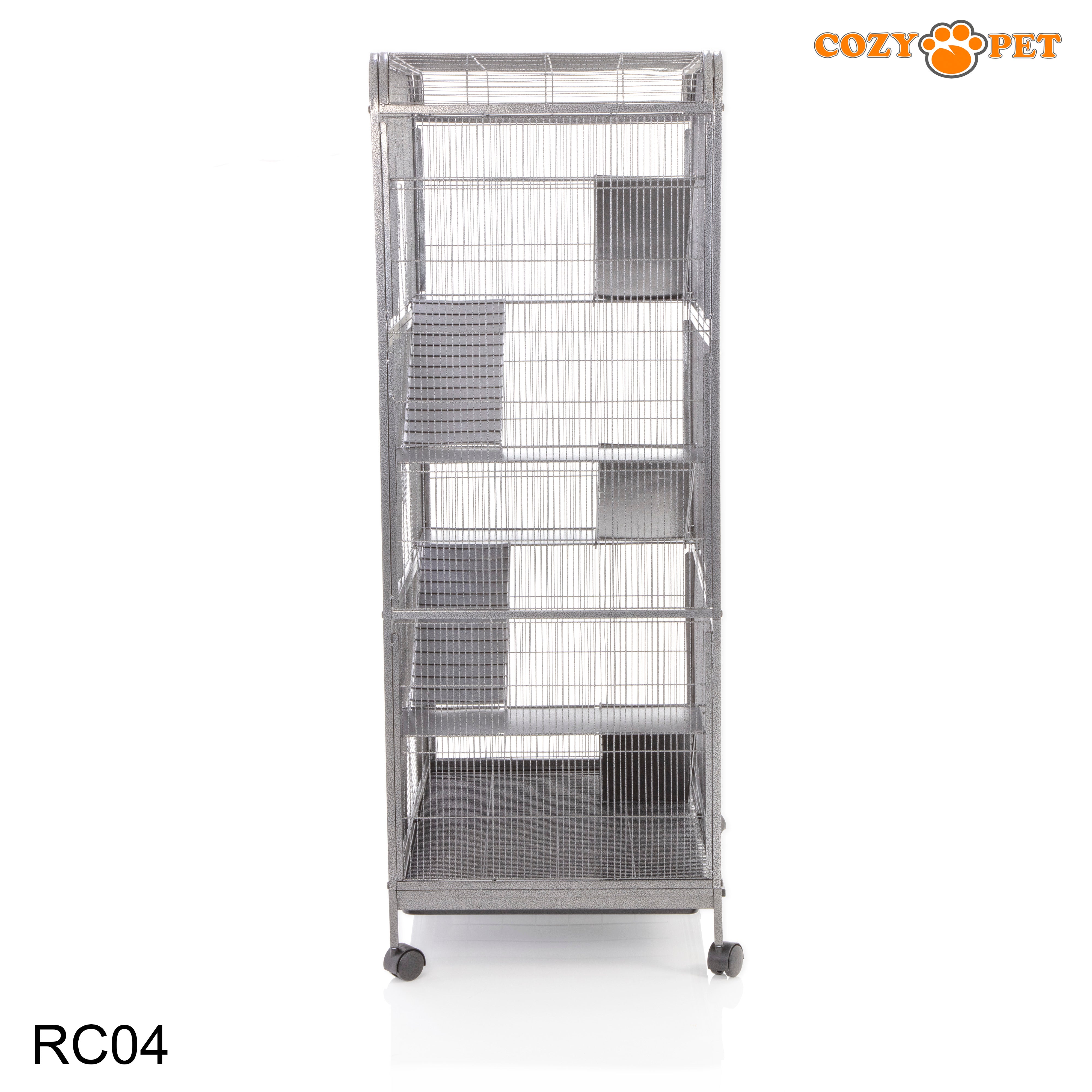 Rodent Cage for Rat, Chinchilla, Degu, Ferret by Cozy Pet 9mm Narrow Bar Spacing Model RC04