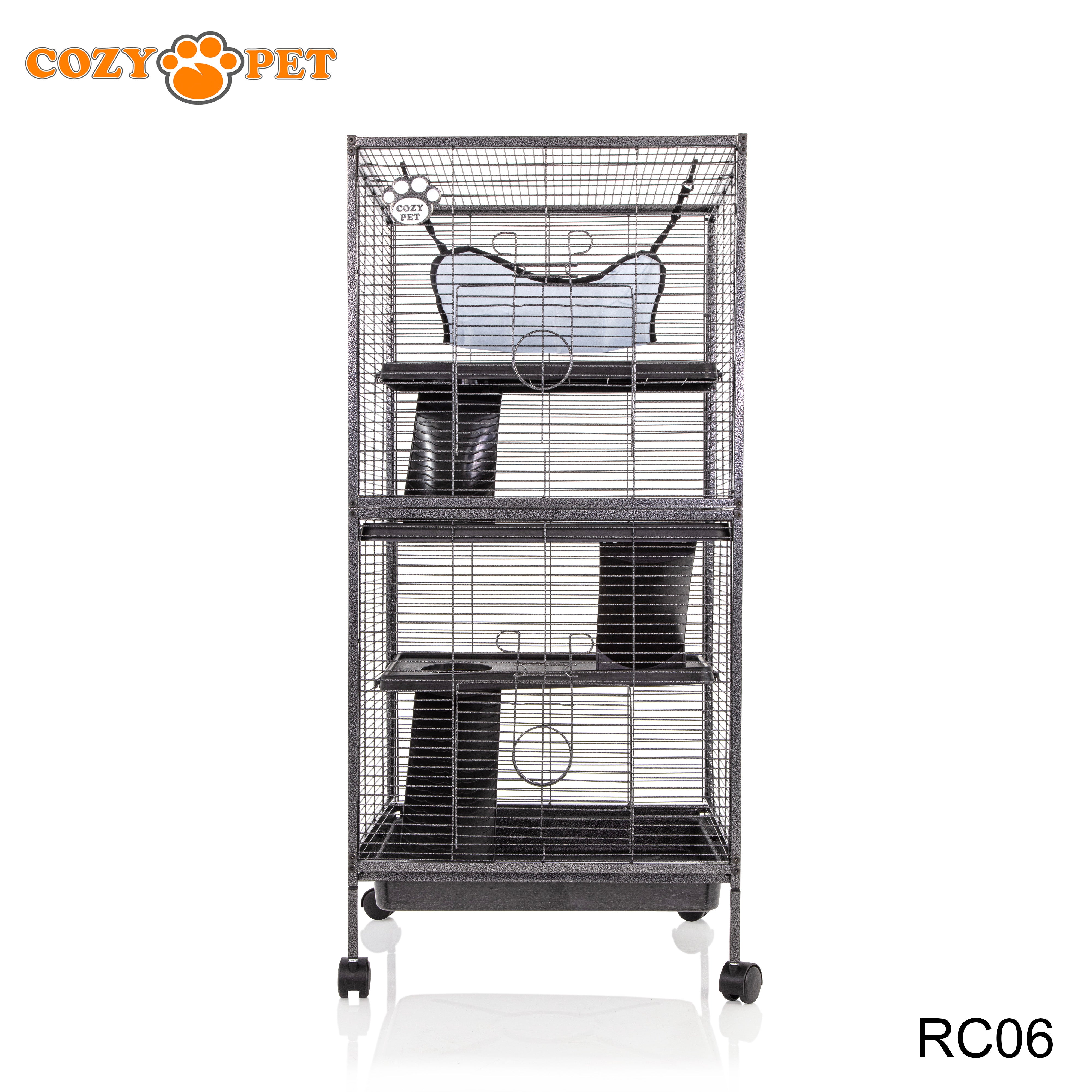 Rodent Cage by Cozy Pet 11mm Narrow Bar Spacing for Rat, Chinchilla, Degu, Ferret Model RC06