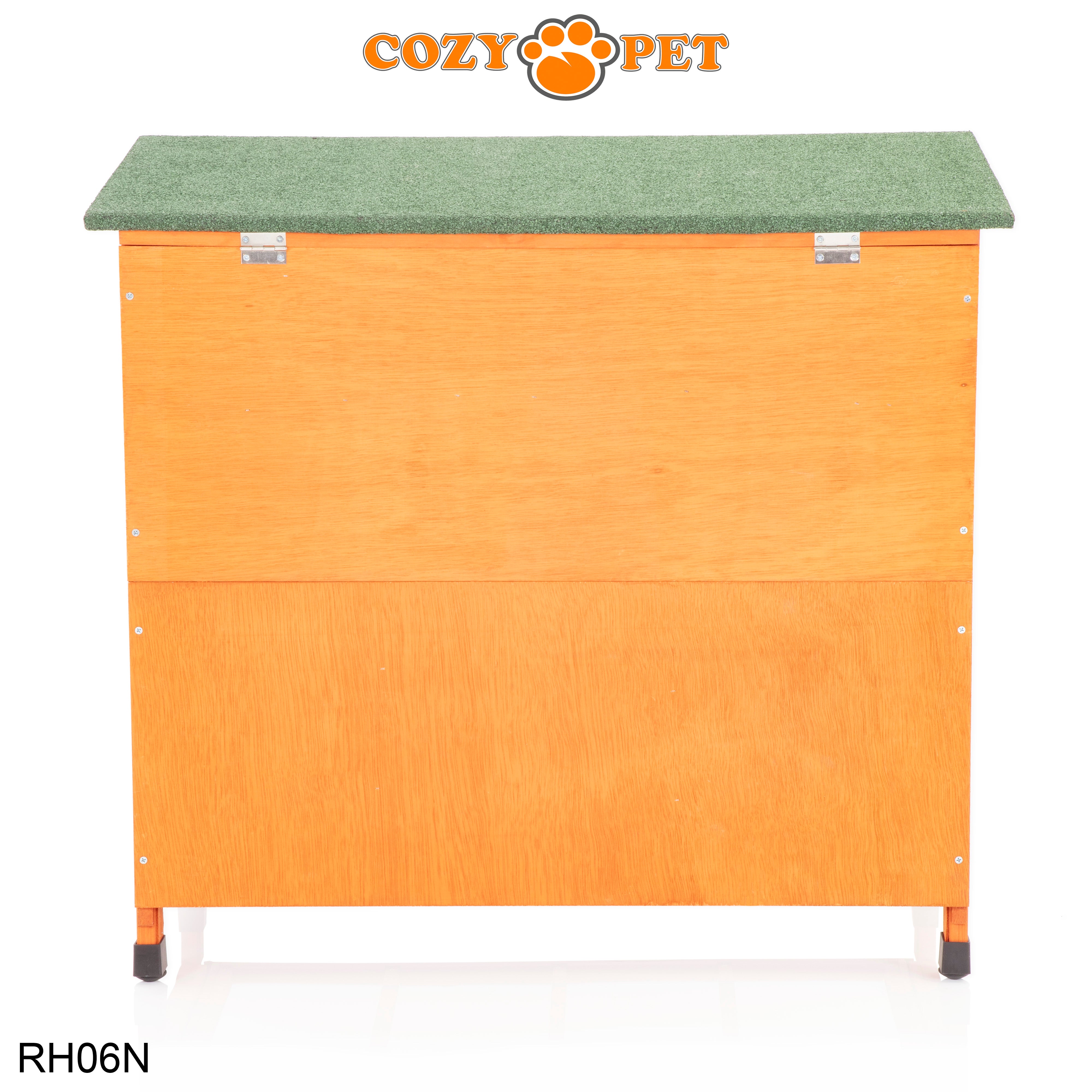 Rabbit Hutch 3ft with Cover by Cozy Pet - Natural - RH06N + RH06C