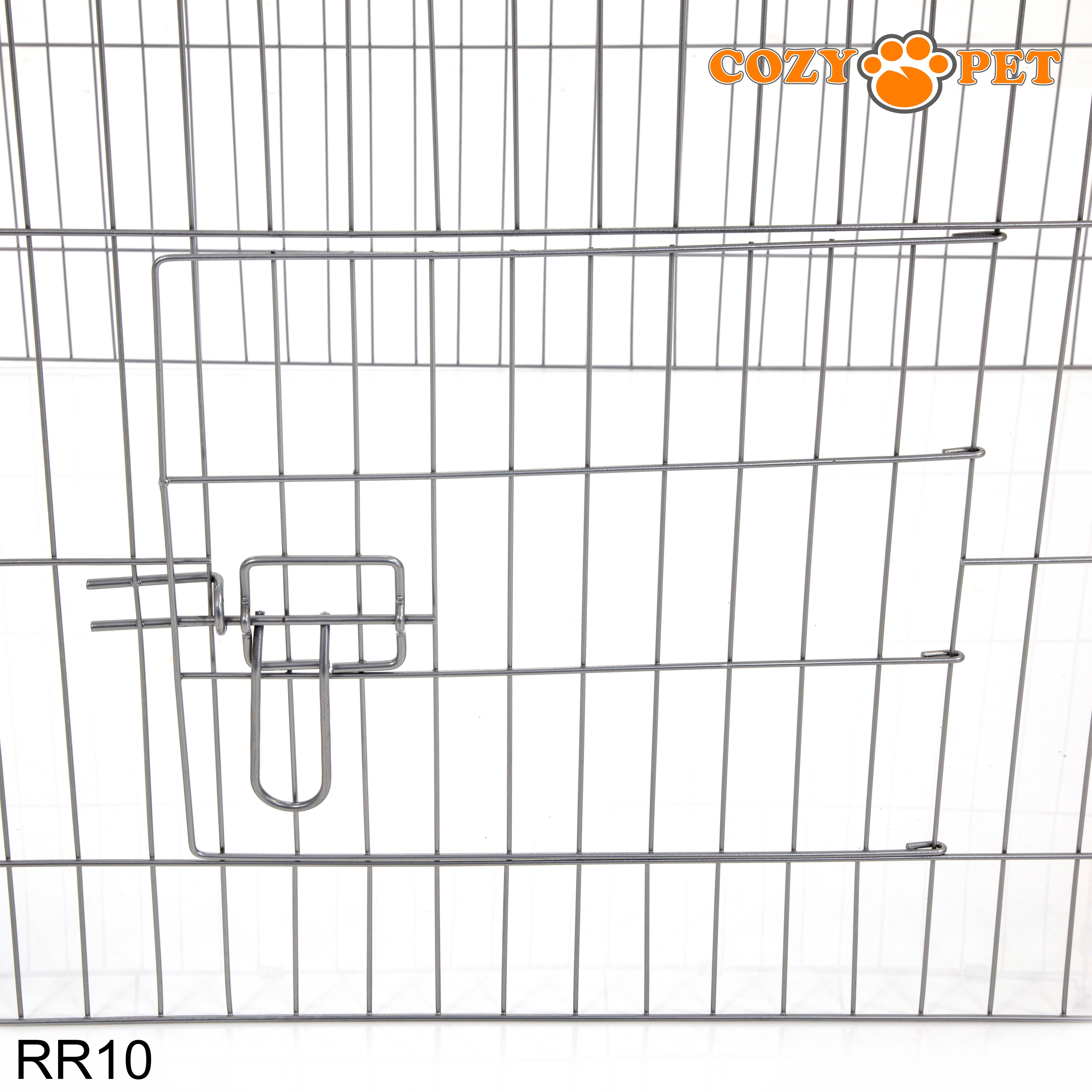 Rabbit Run with Pitched Roof and Sunshade Rectangular 1.8m Long by Cozy Pet Model RR10