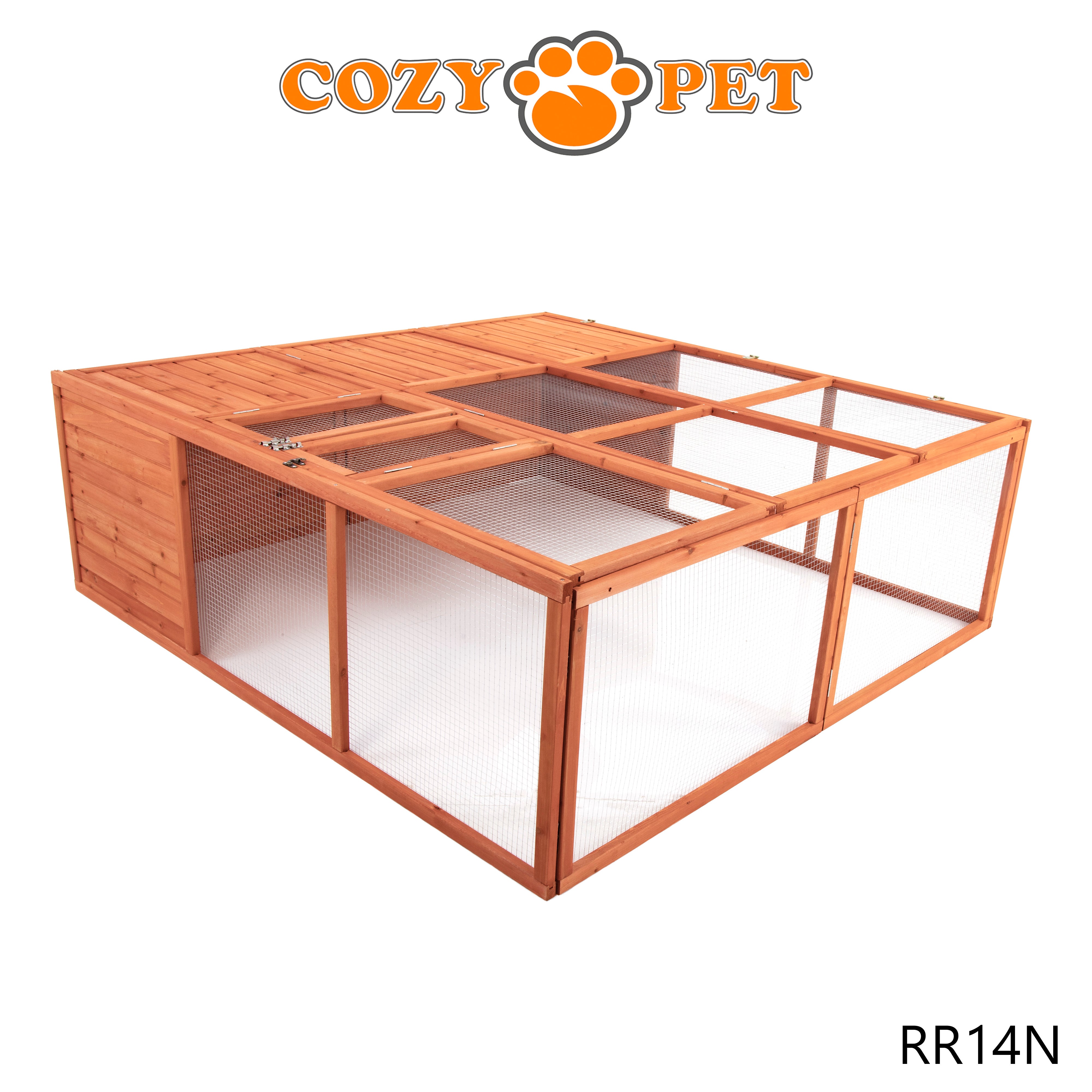 Rabbit Run Outdoor Wooden by Cozy Pet XL Chicken Coop Poultry Hutch Model RR14