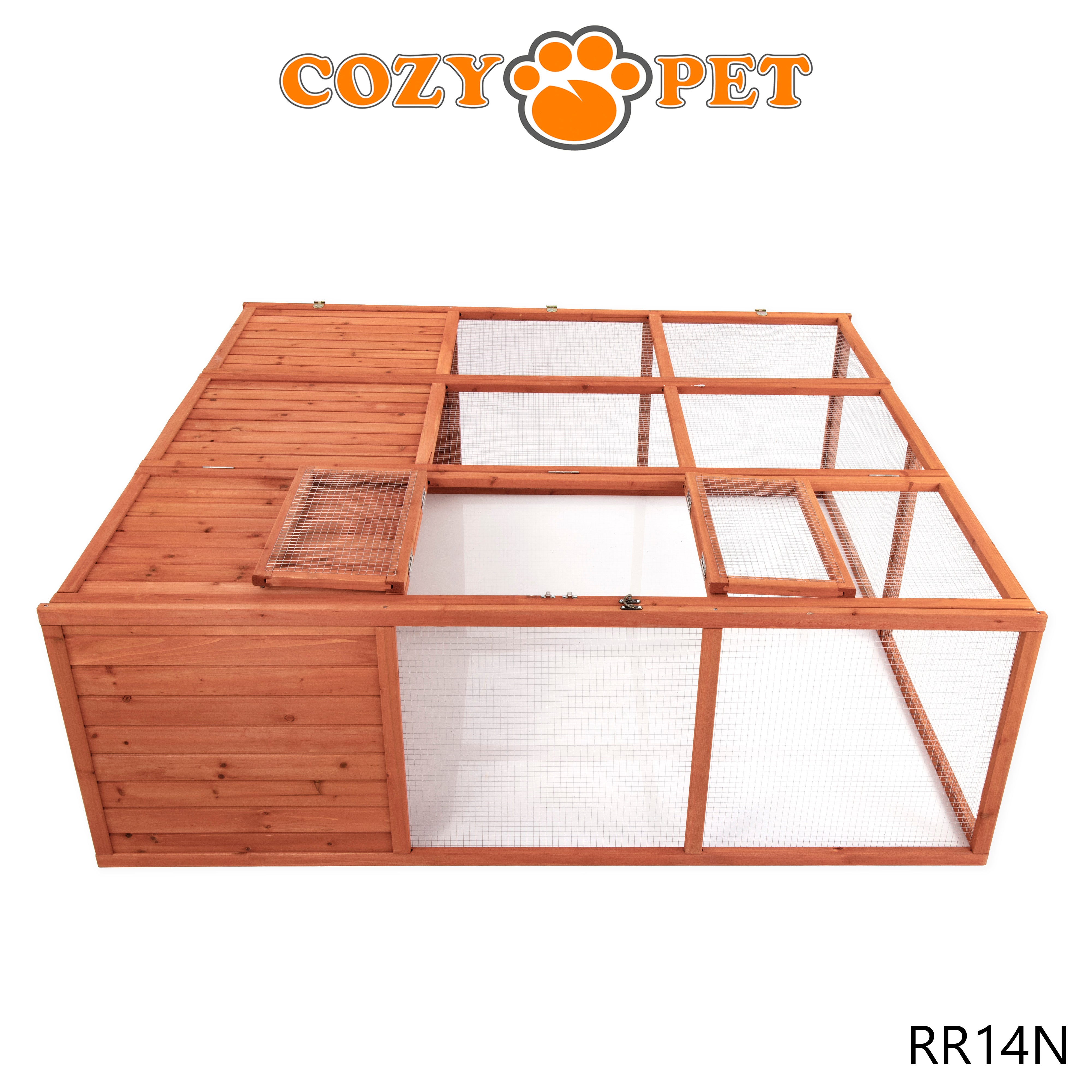 Rabbit Run Outdoor Wooden by Cozy Pet XL Chicken Coop Poultry Hutch Model RR14