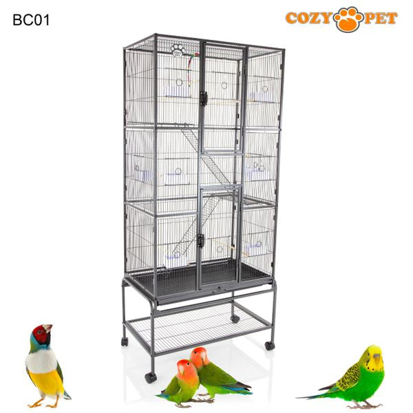 Bird Cage by Cozy Pet NEW Model 11mm Narrow Bar Spacing suitable for most small pet birds BC01