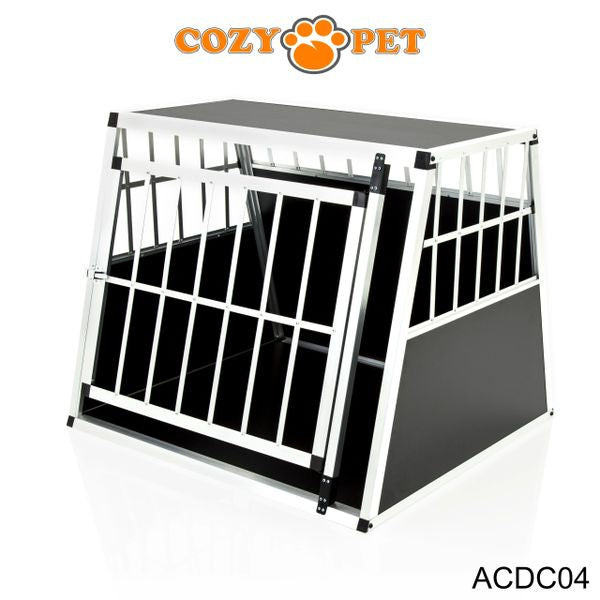 Aluminium Car Dog Cage by Cozy Pet Travel Puppy Crate Pet Carrier Transport ACDC04 - RET - Customer Return 45% Discount