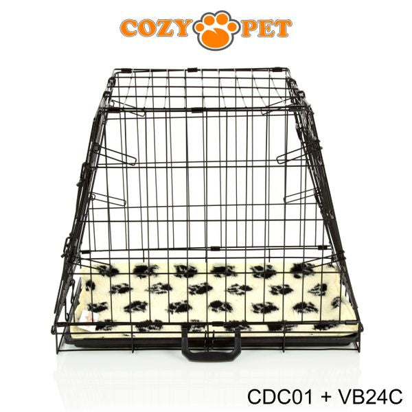 Car Dog Cage with Vet Bedding by Cozy Pet Travel Puppy Crate Pet Carrier Transport CDC01 + VB24C